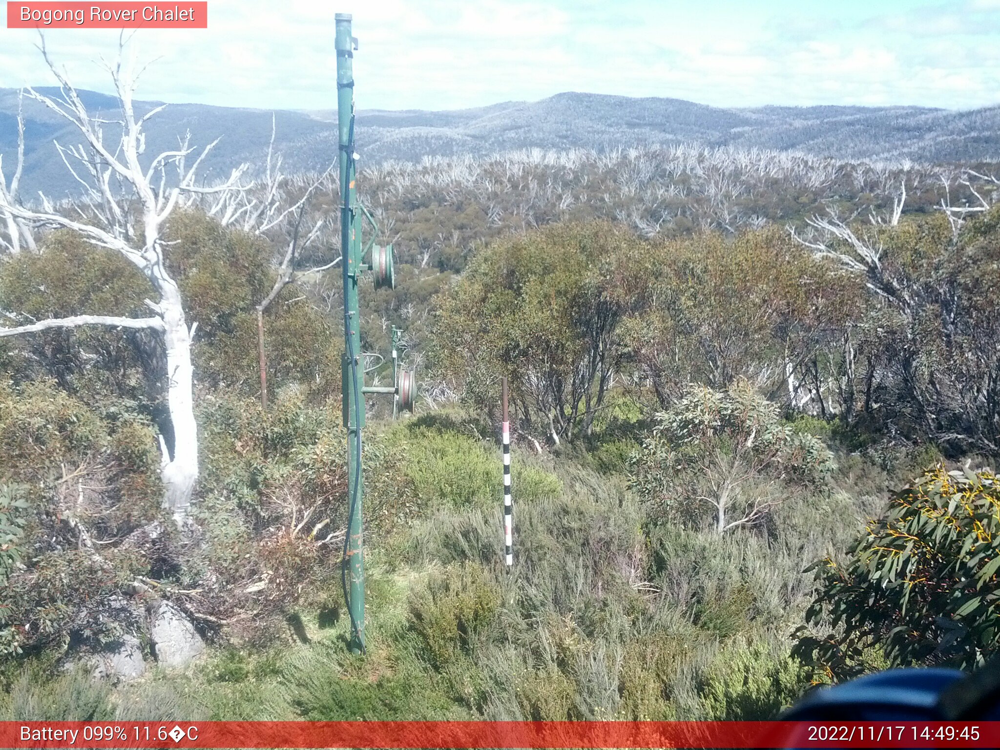 Bogong Web Cam 2:49pm Thursday 17th of November 2022