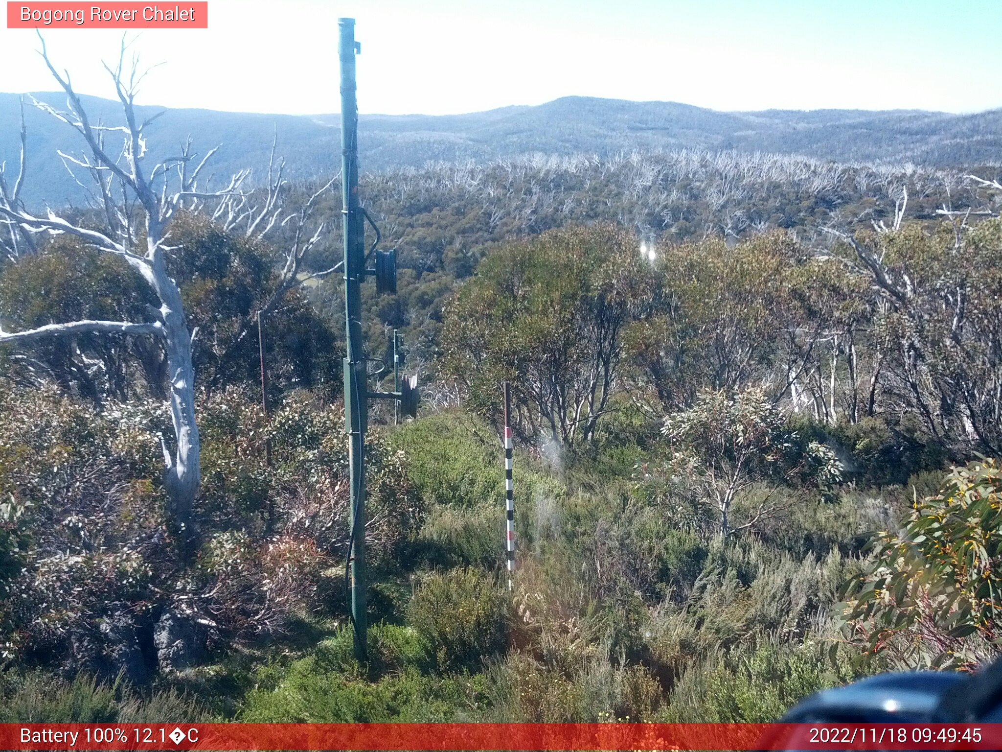 Bogong Web Cam 9:49am Friday 18th of November 2022