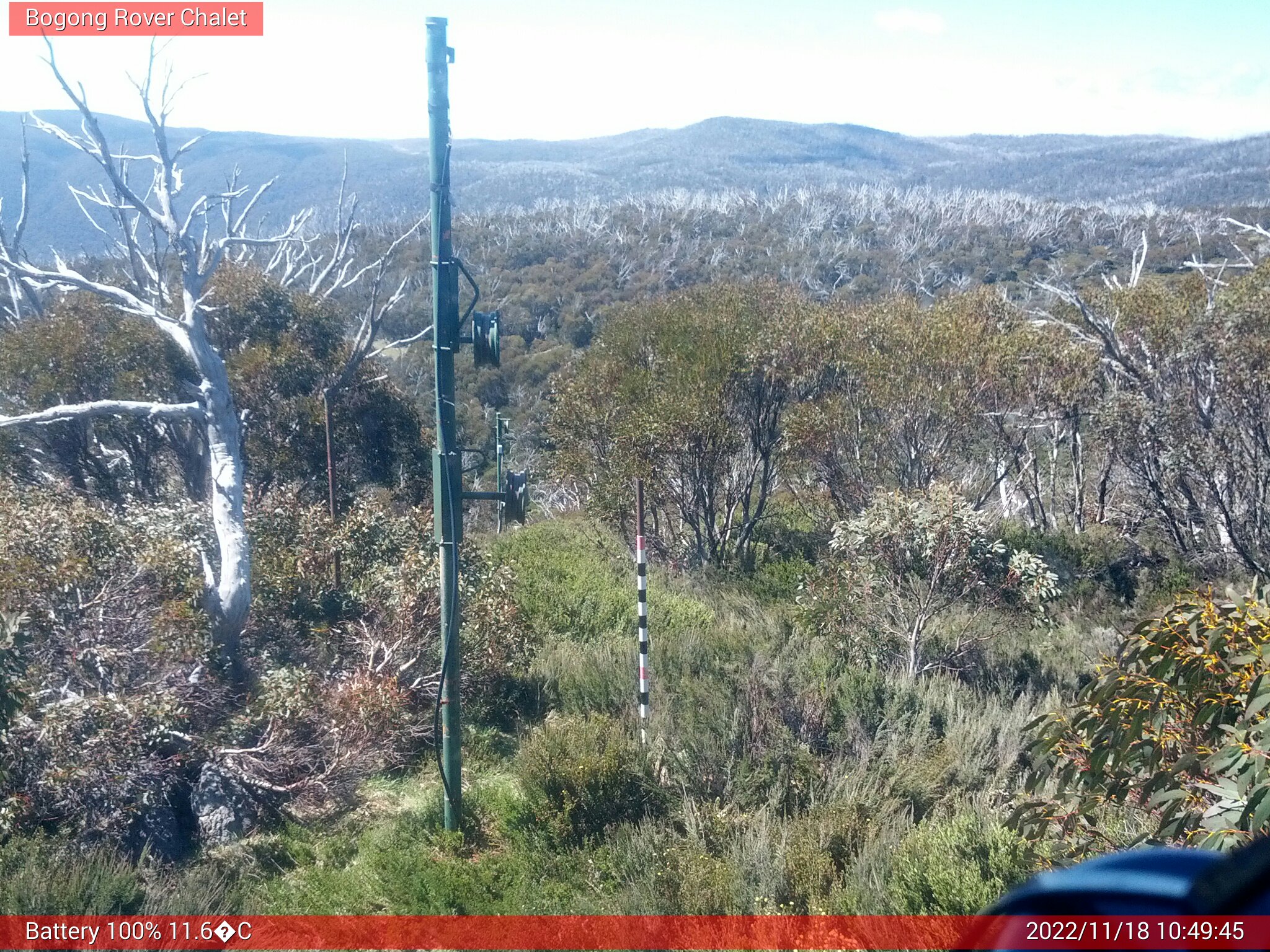 Bogong Web Cam 10:49am Friday 18th of November 2022