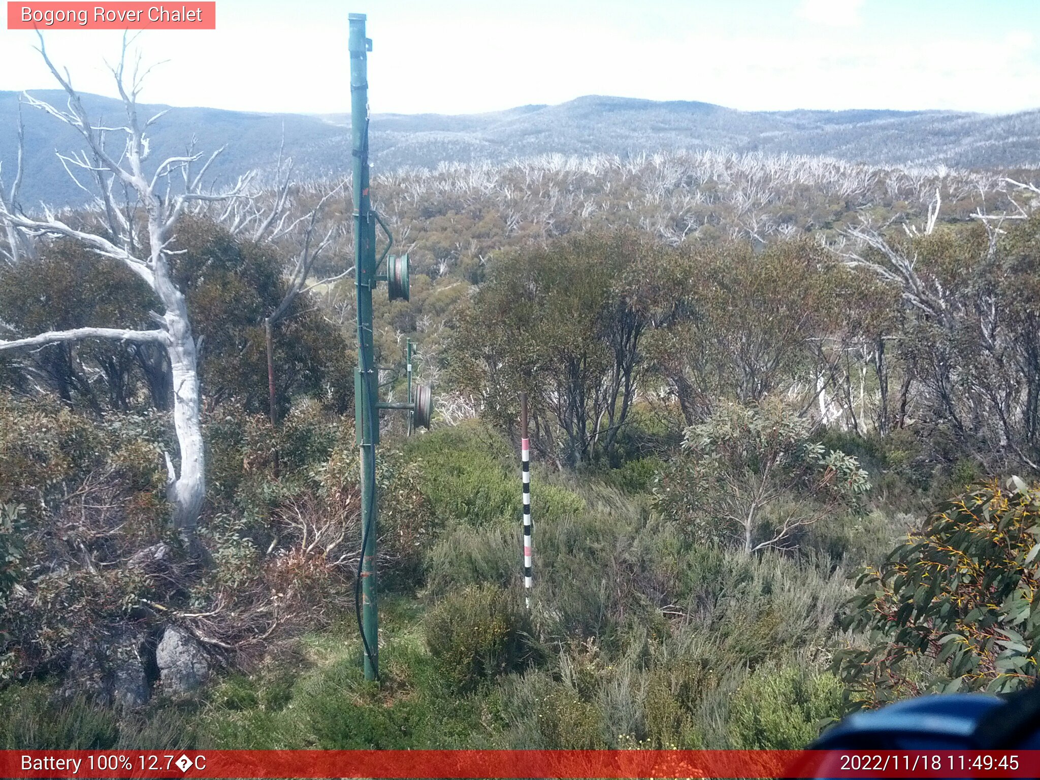 Bogong Web Cam 11:49am Friday 18th of November 2022