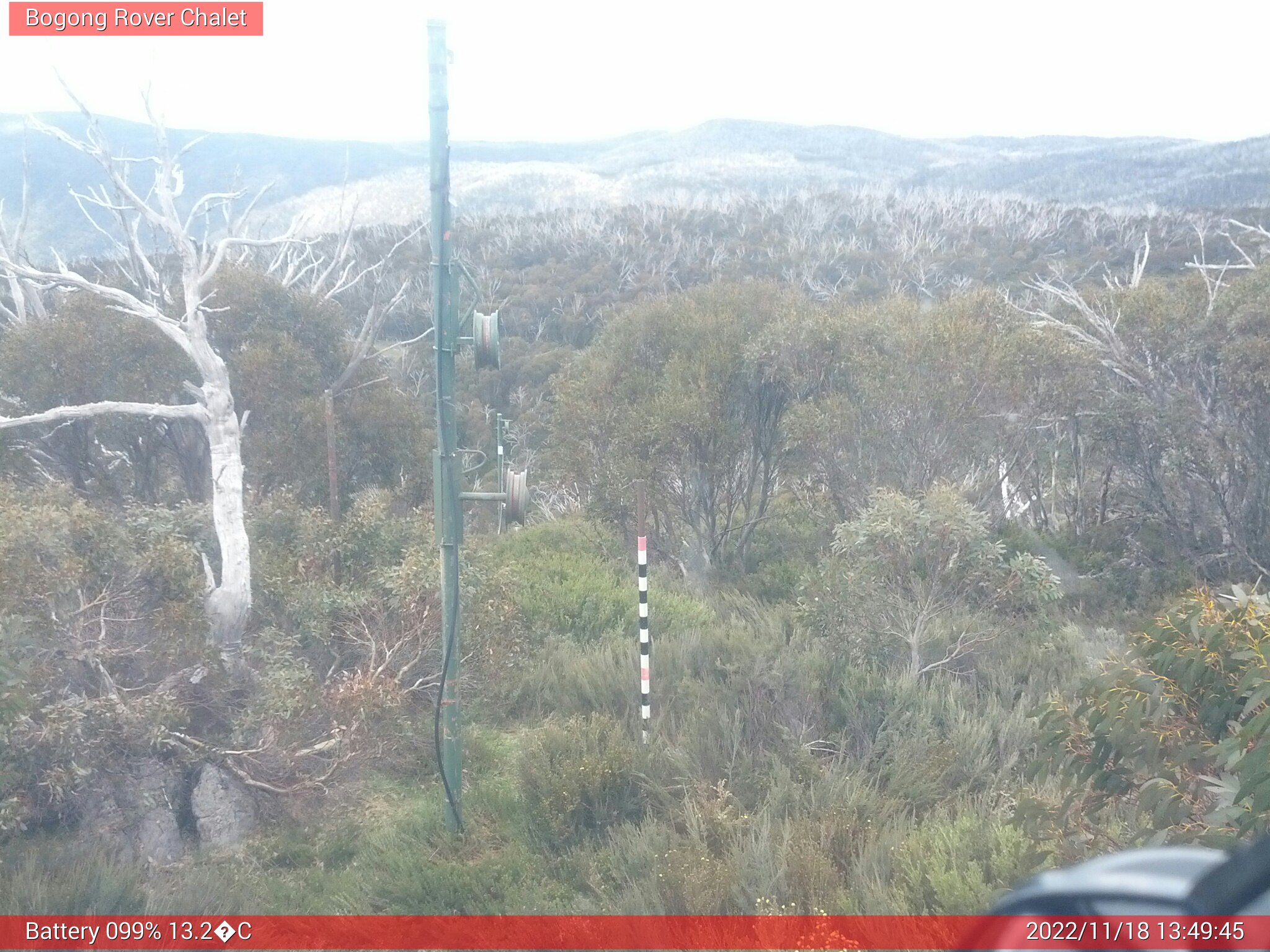 Bogong Web Cam 1:49pm Friday 18th of November 2022