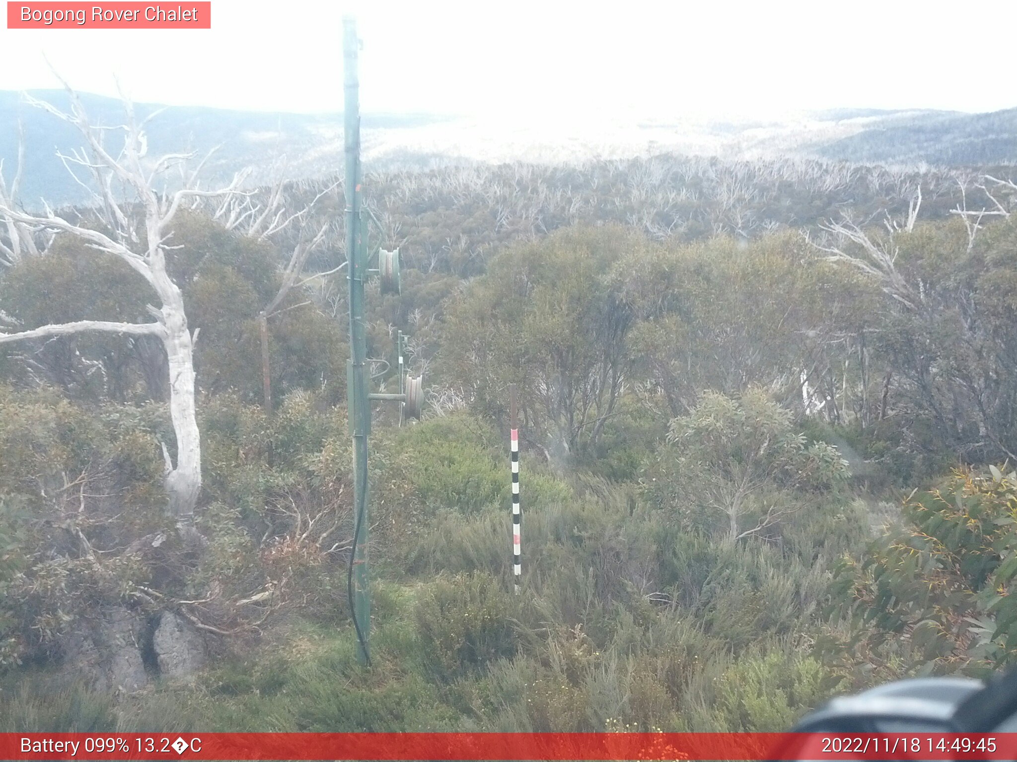 Bogong Web Cam 2:49pm Friday 18th of November 2022