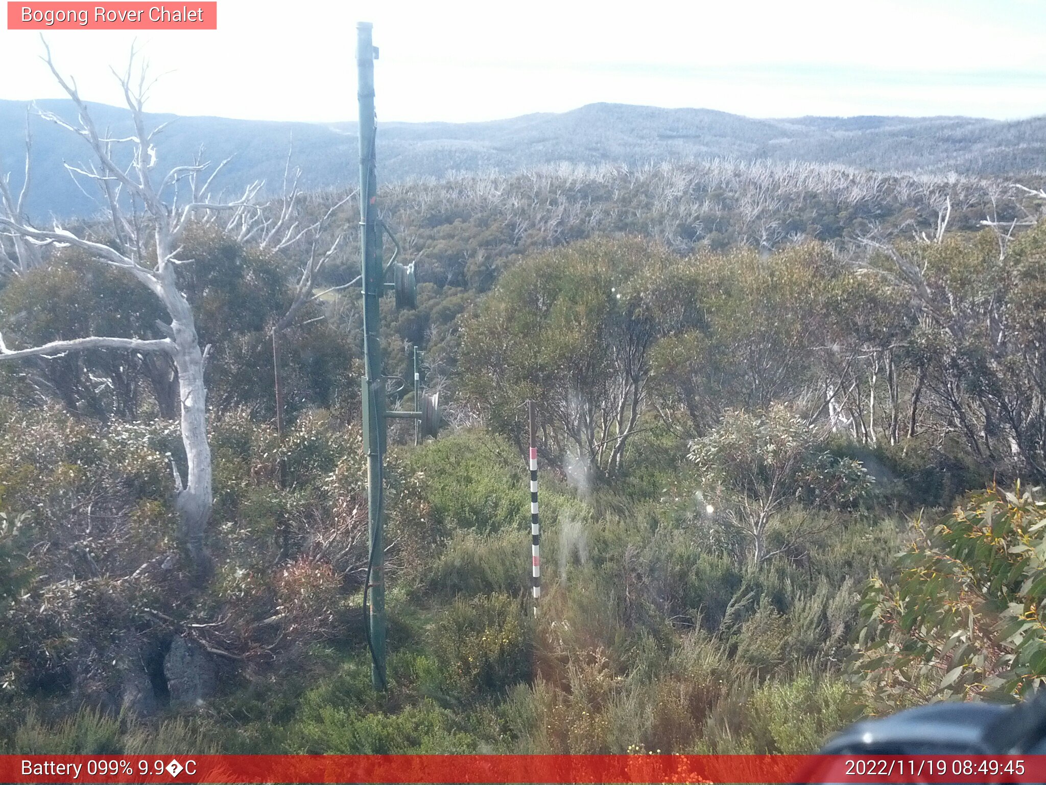 Bogong Web Cam 8:49am Saturday 19th of November 2022