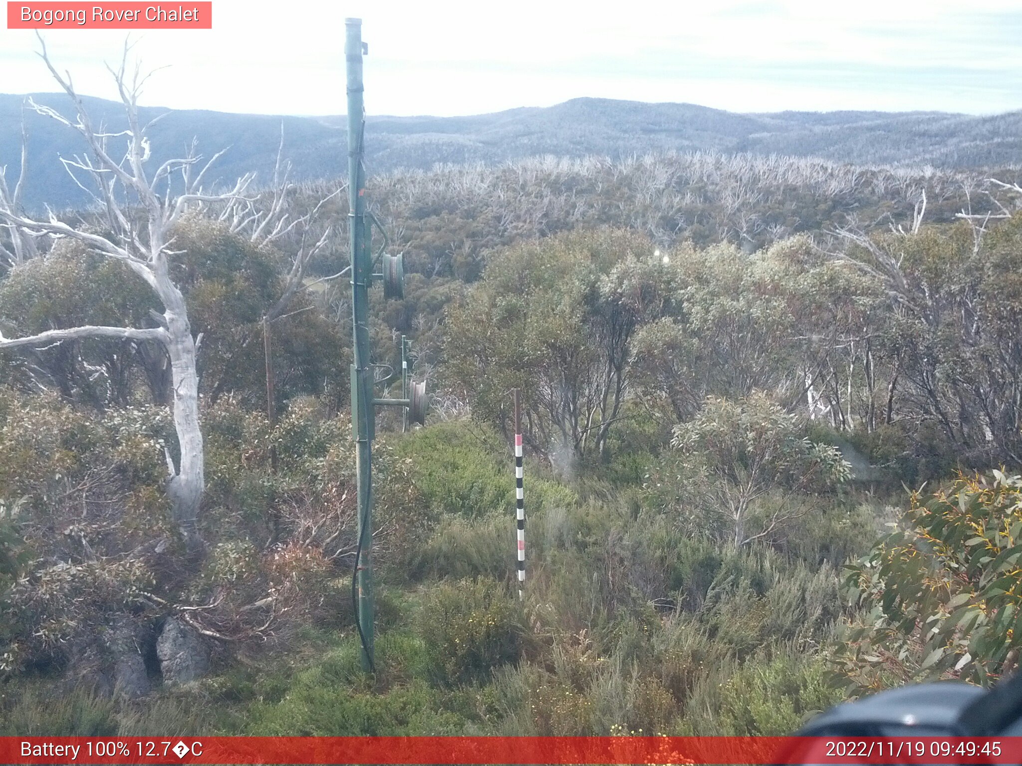 Bogong Web Cam 9:49am Saturday 19th of November 2022