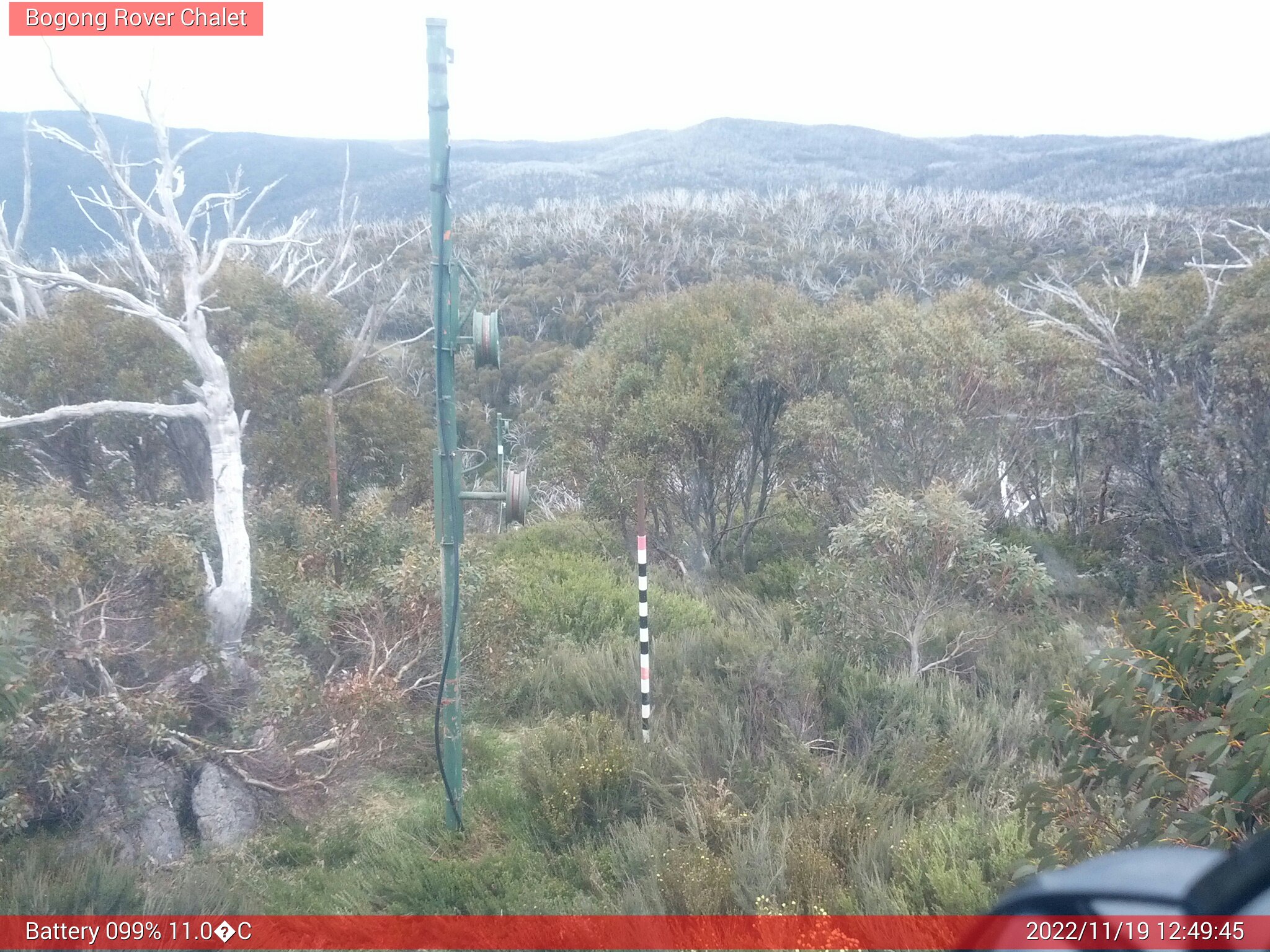 Bogong Web Cam 12:49pm Saturday 19th of November 2022