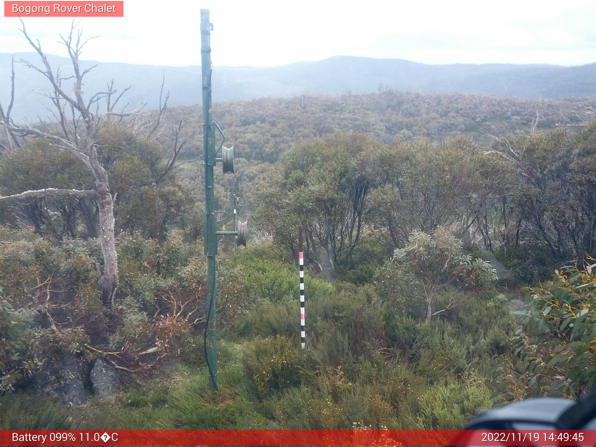 Bogong Web Cam 2:49pm Saturday 19th of November 2022