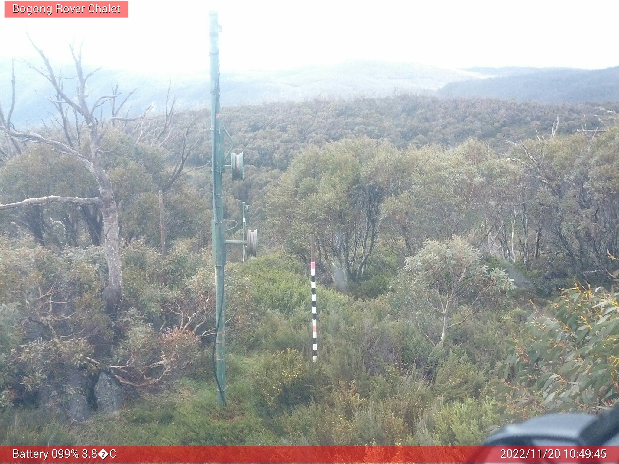 Bogong Web Cam 10:49am Sunday 20th of November 2022