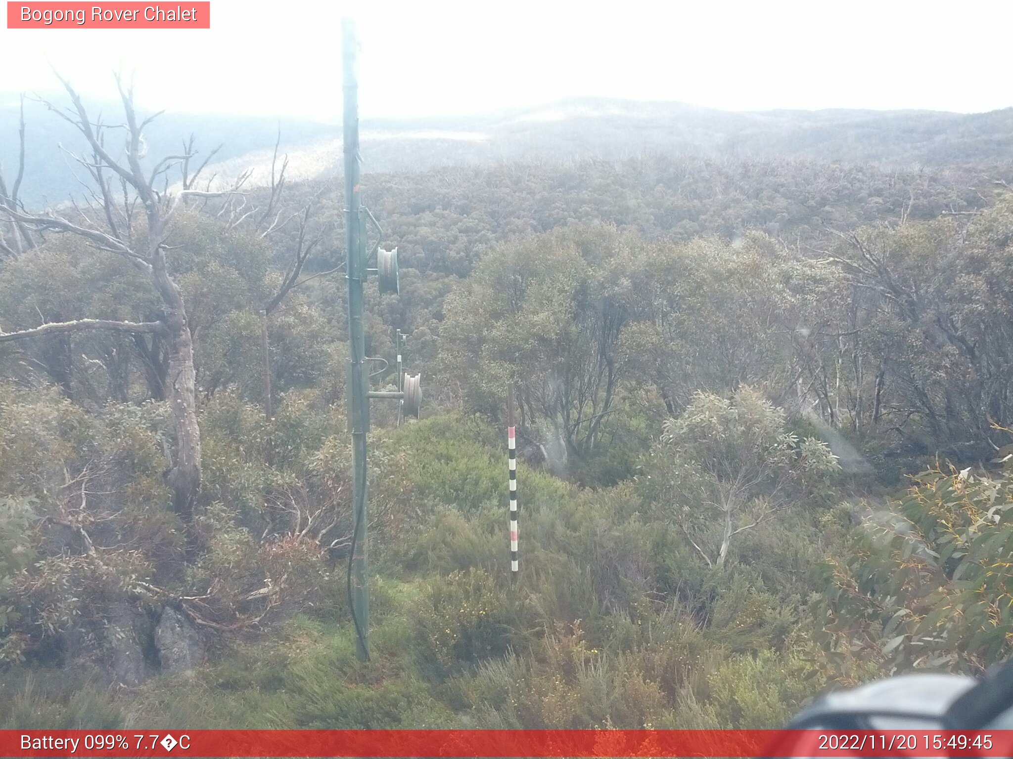 Bogong Web Cam 3:49pm Sunday 20th of November 2022