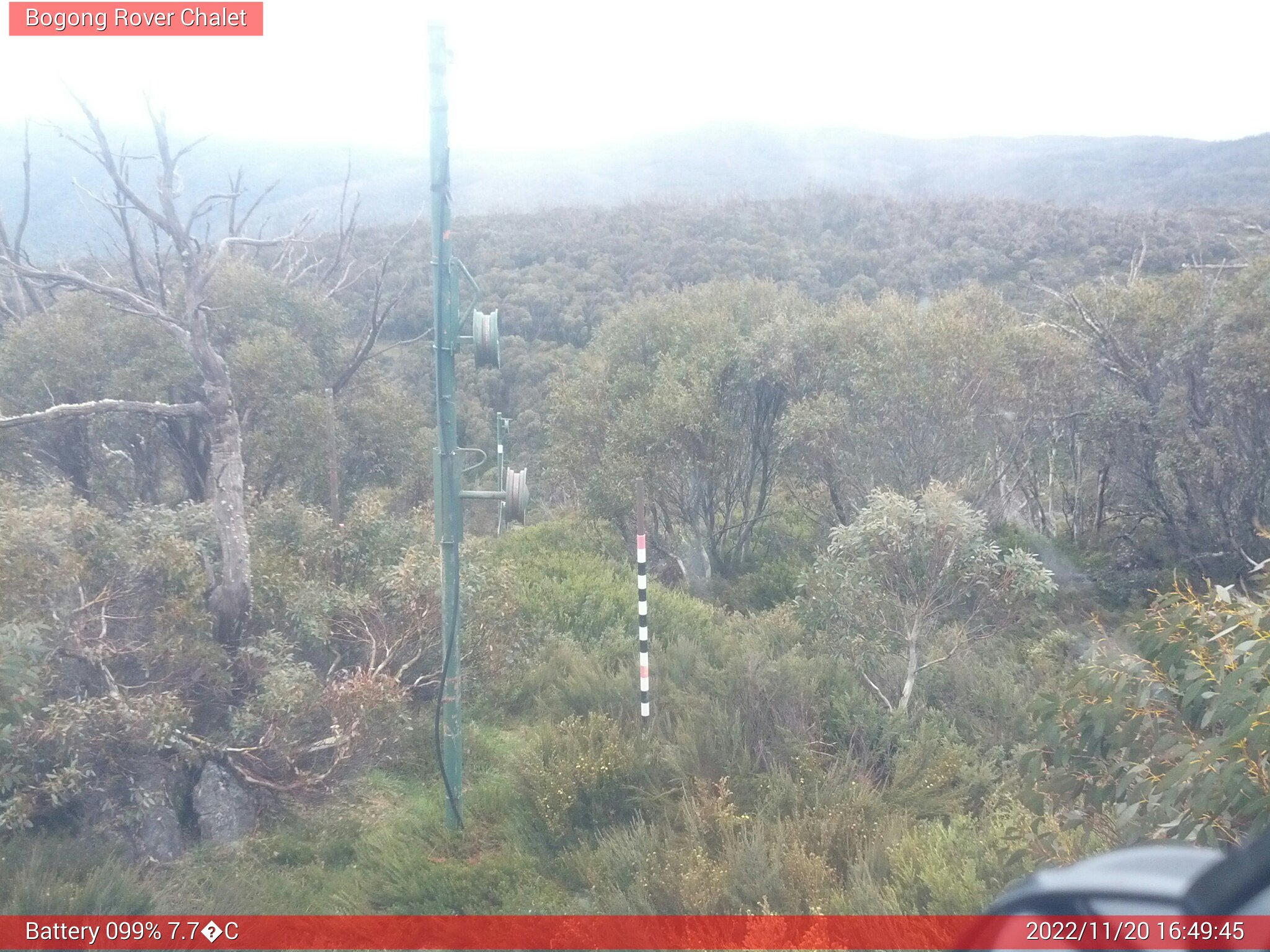 Bogong Web Cam 4:49pm Sunday 20th of November 2022