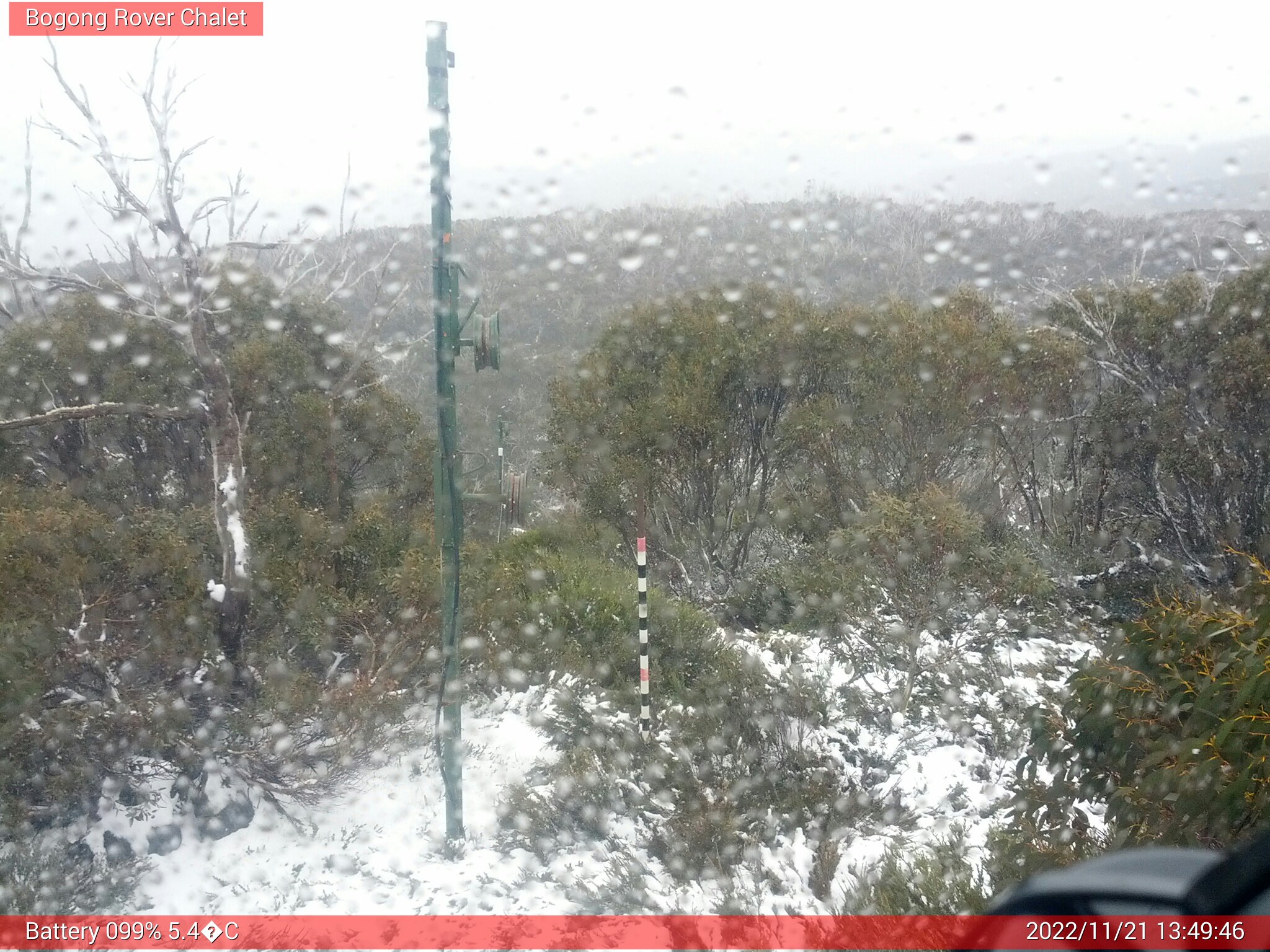 Bogong Web Cam 1:49pm Monday 21st of November 2022