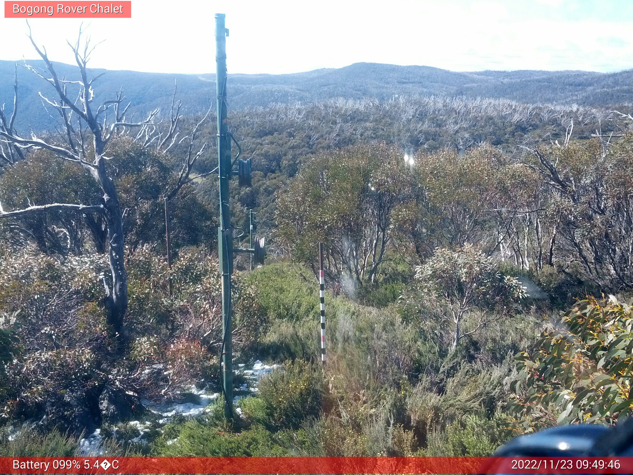 Bogong Web Cam 9:49am Wednesday 23rd of November 2022