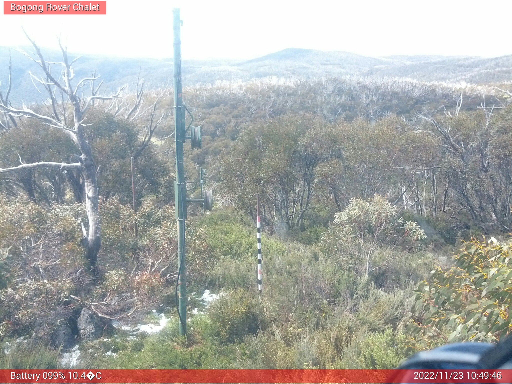 Bogong Web Cam 10:49am Wednesday 23rd of November 2022