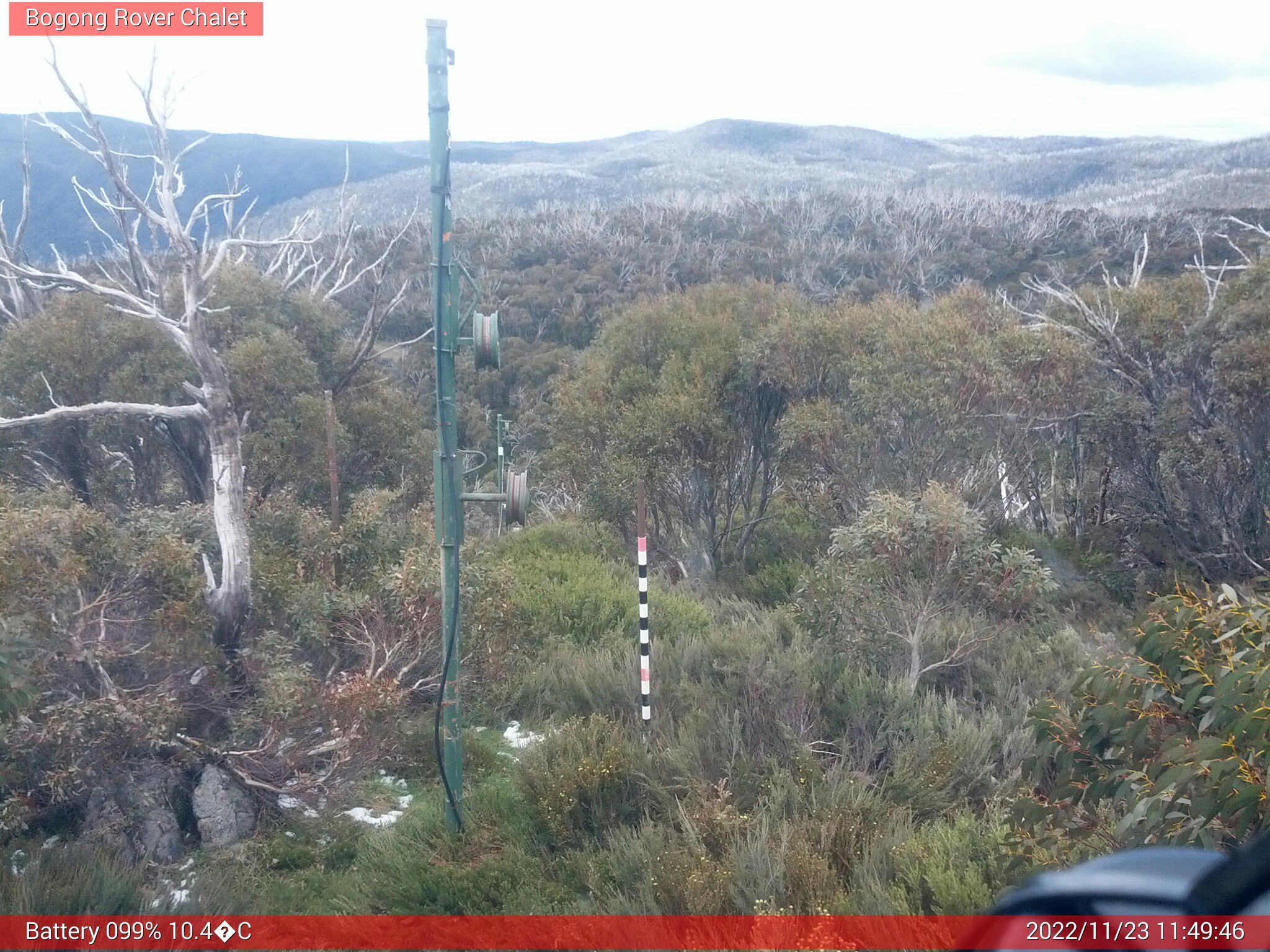 Bogong Web Cam 11:49am Wednesday 23rd of November 2022