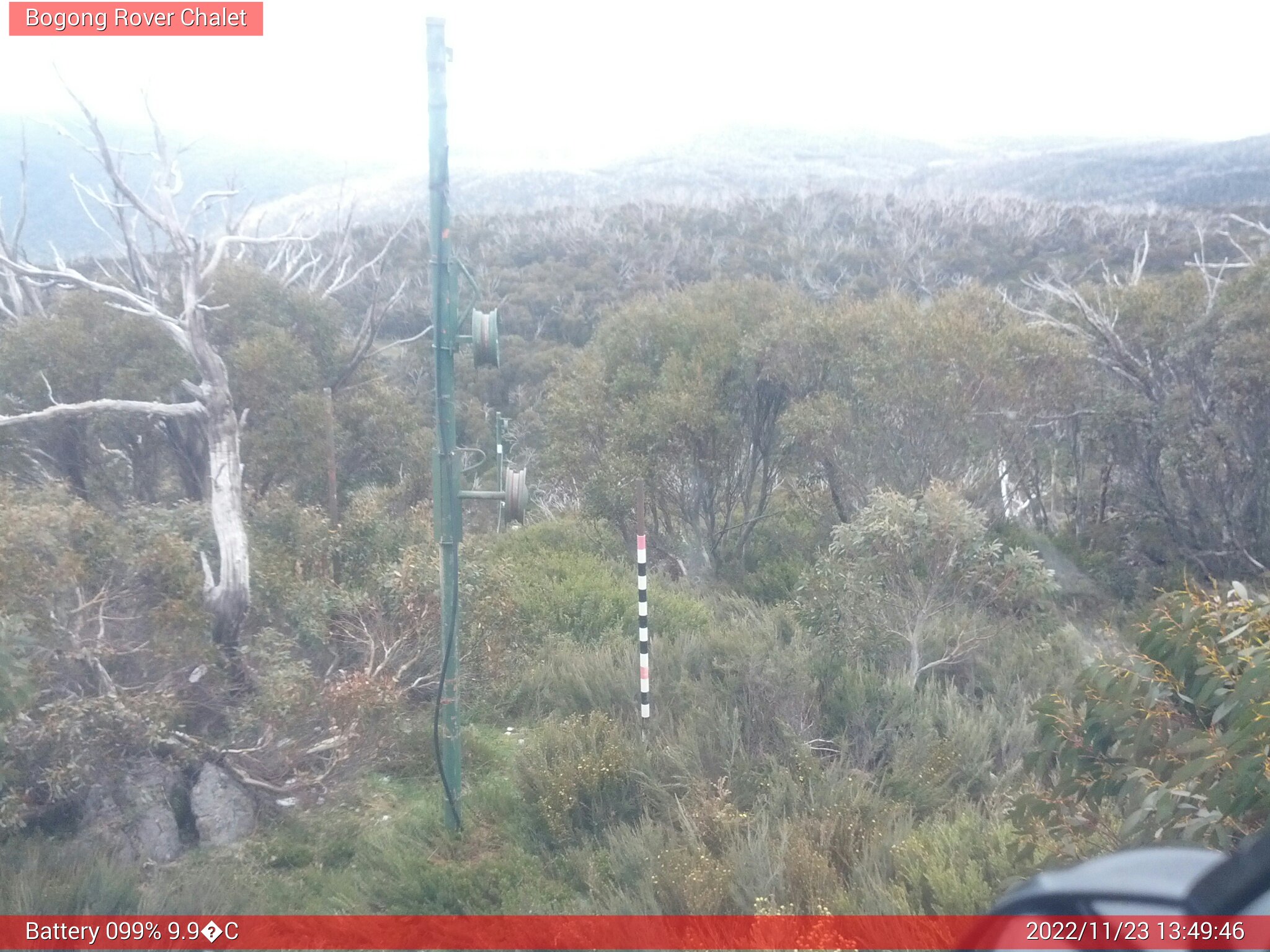 Bogong Web Cam 1:49pm Wednesday 23rd of November 2022