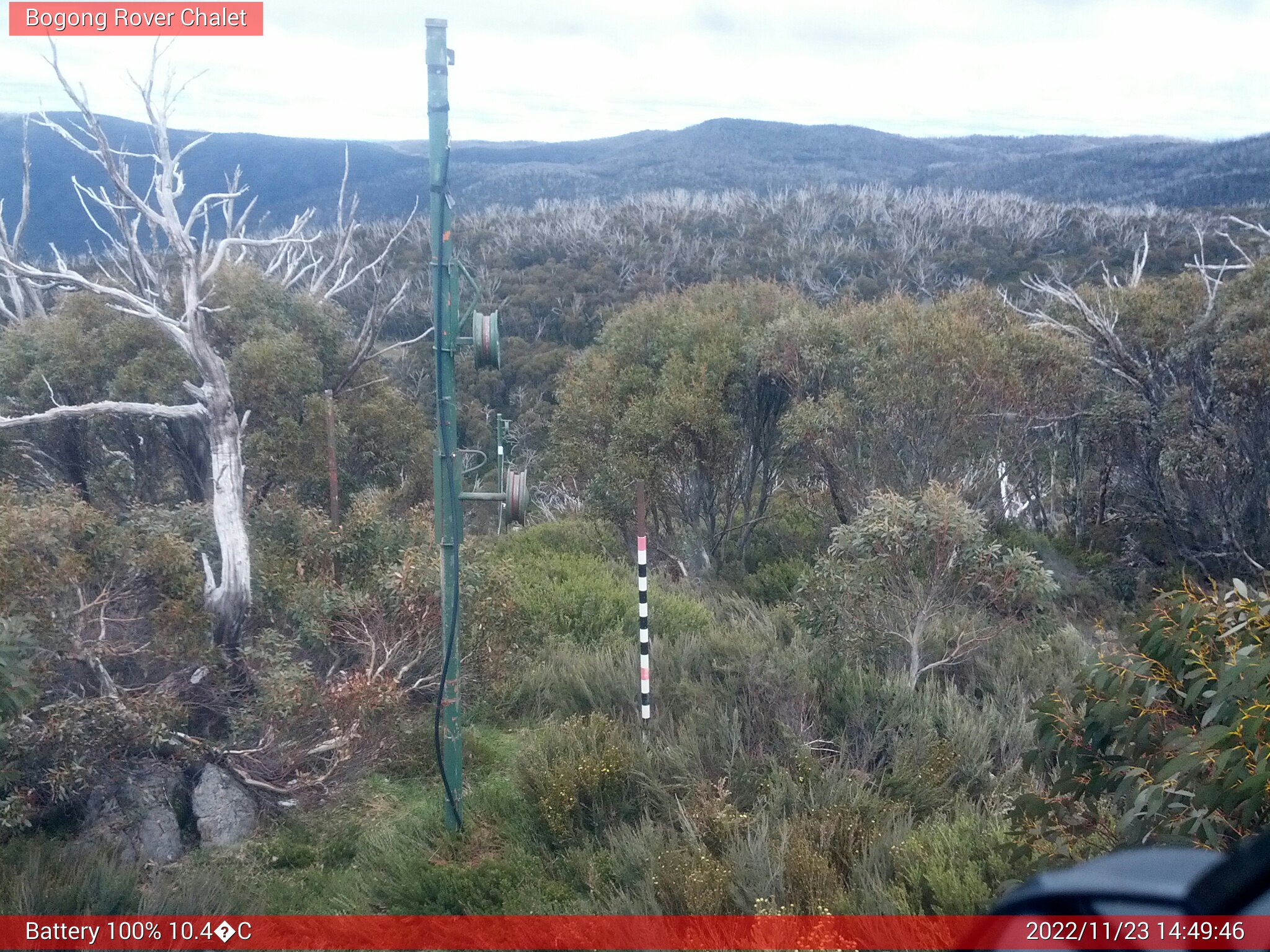 Bogong Web Cam 2:49pm Wednesday 23rd of November 2022