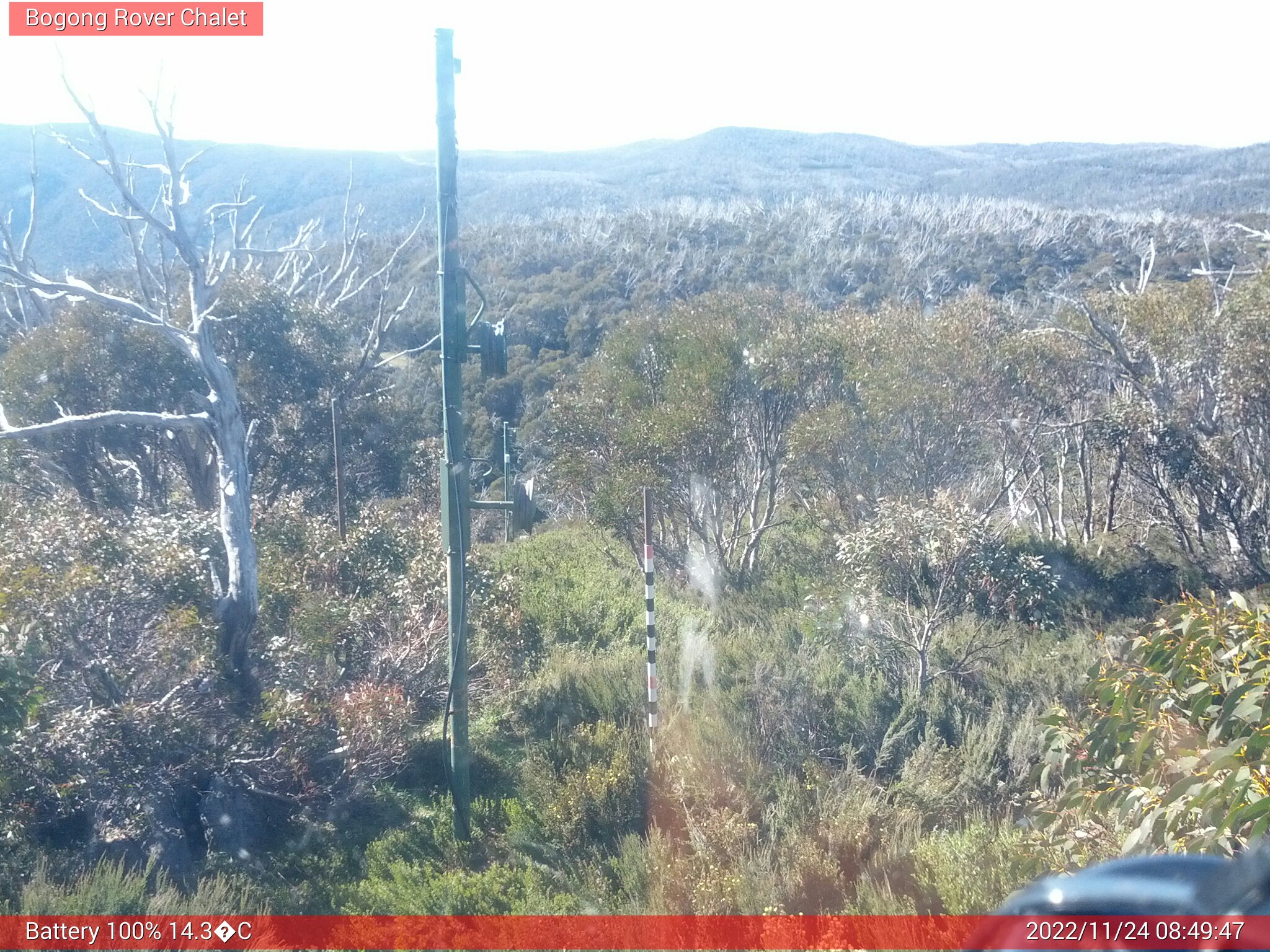 Bogong Web Cam 8:49am Thursday 24th of November 2022