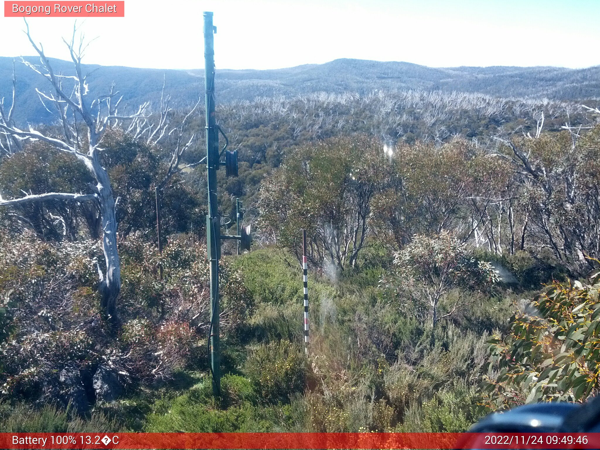 Bogong Web Cam 9:49am Thursday 24th of November 2022