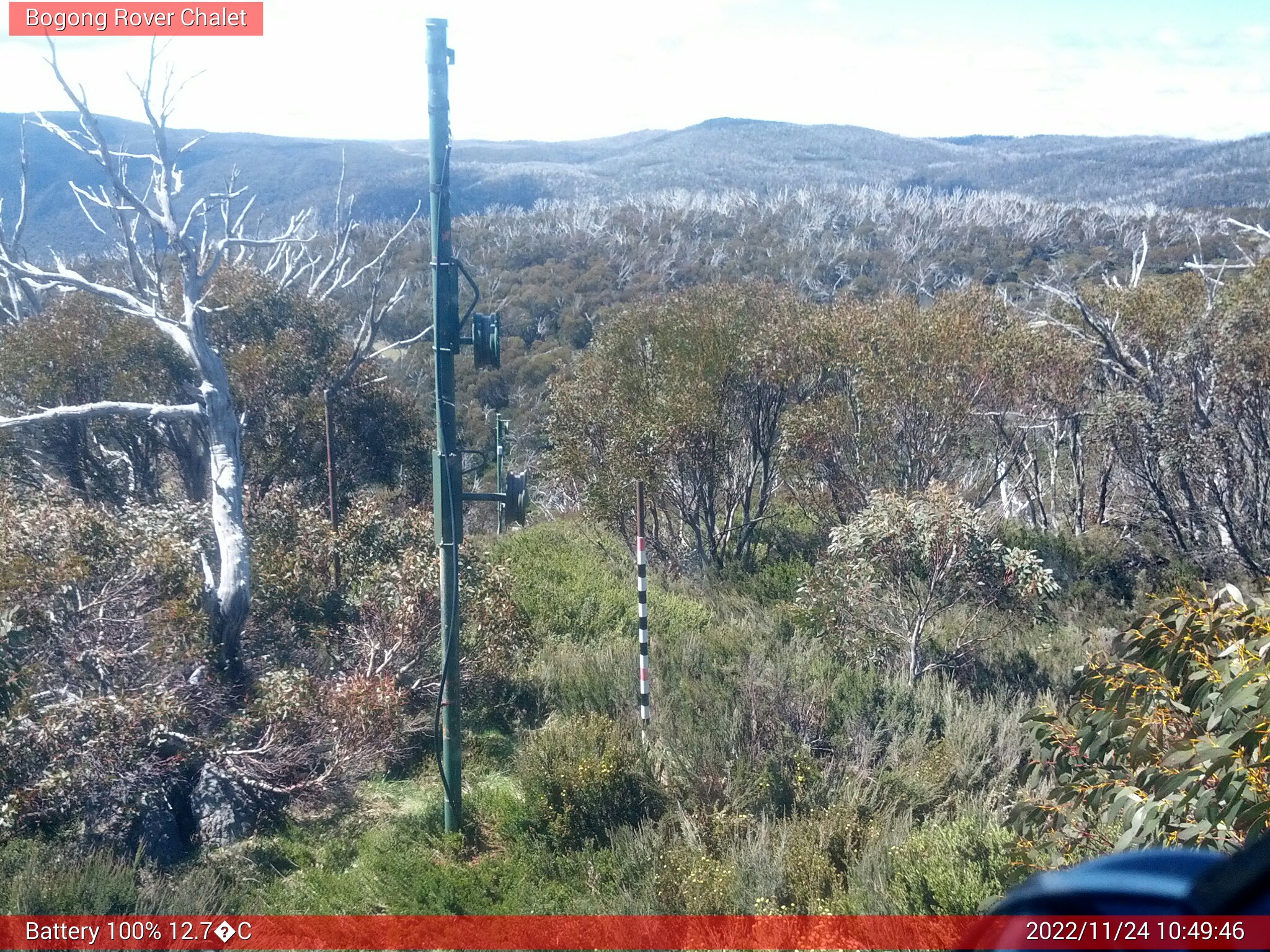 Bogong Web Cam 10:49am Thursday 24th of November 2022