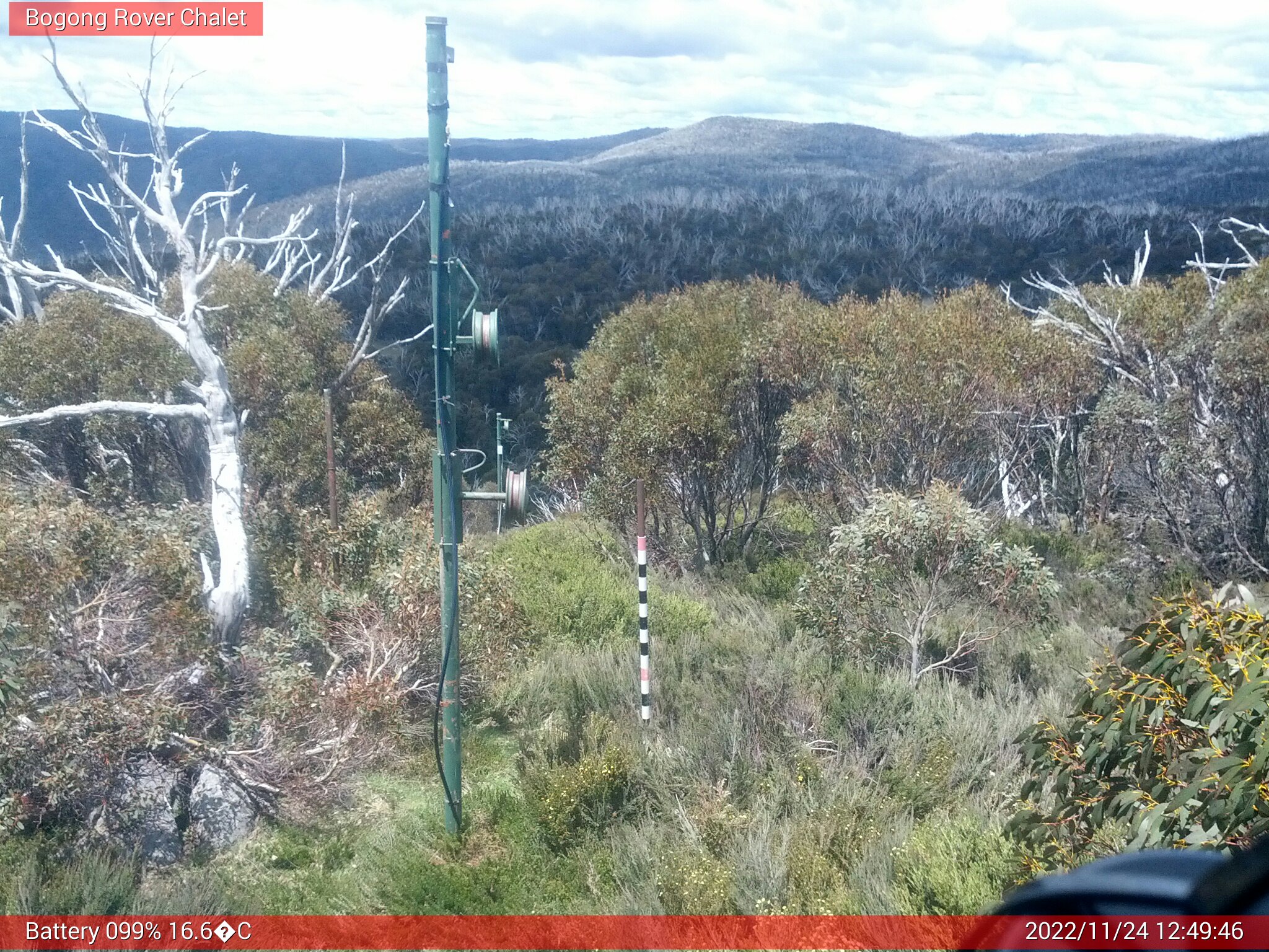 Bogong Web Cam 12:49pm Thursday 24th of November 2022