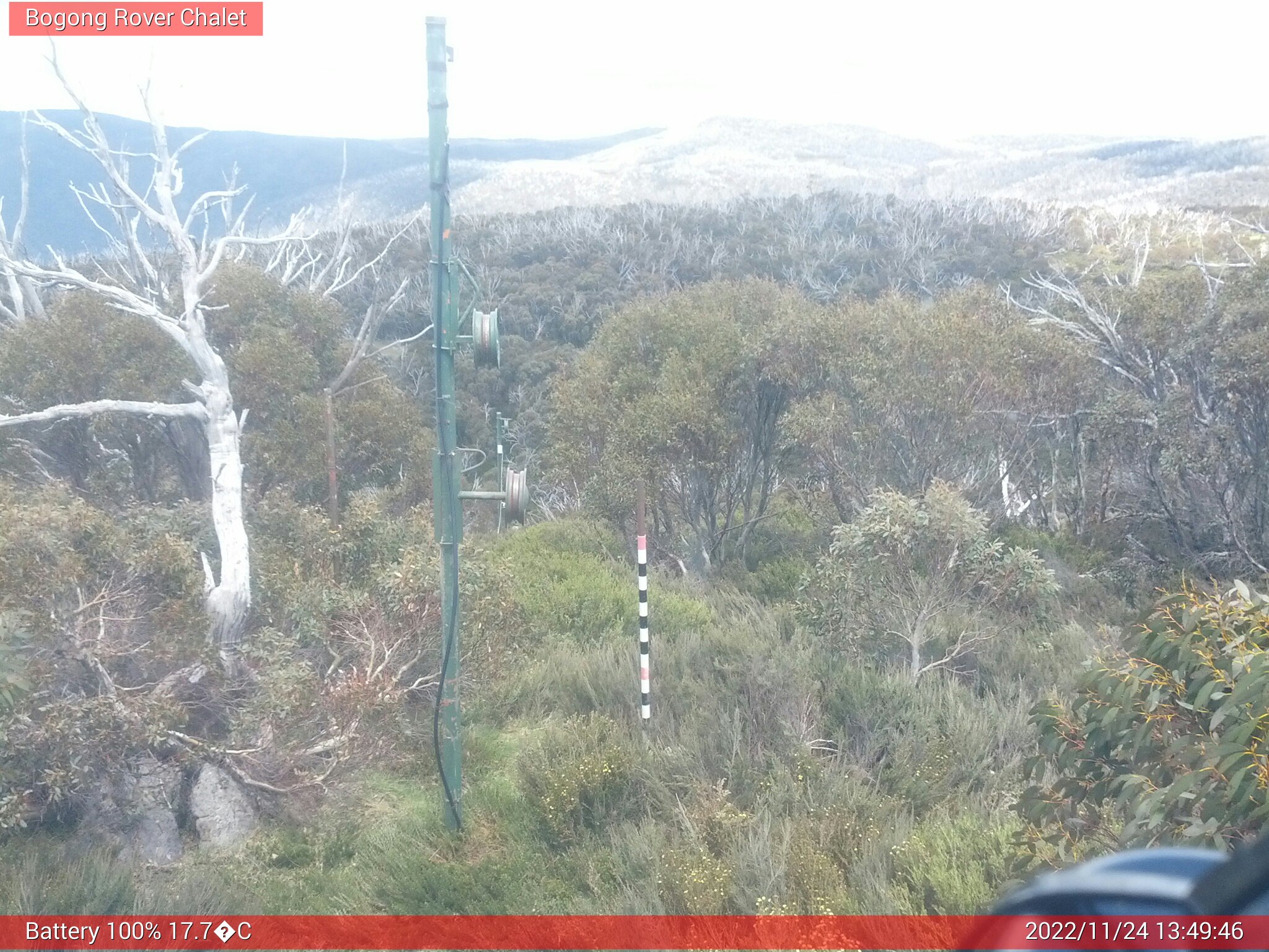 Bogong Web Cam 1:49pm Thursday 24th of November 2022