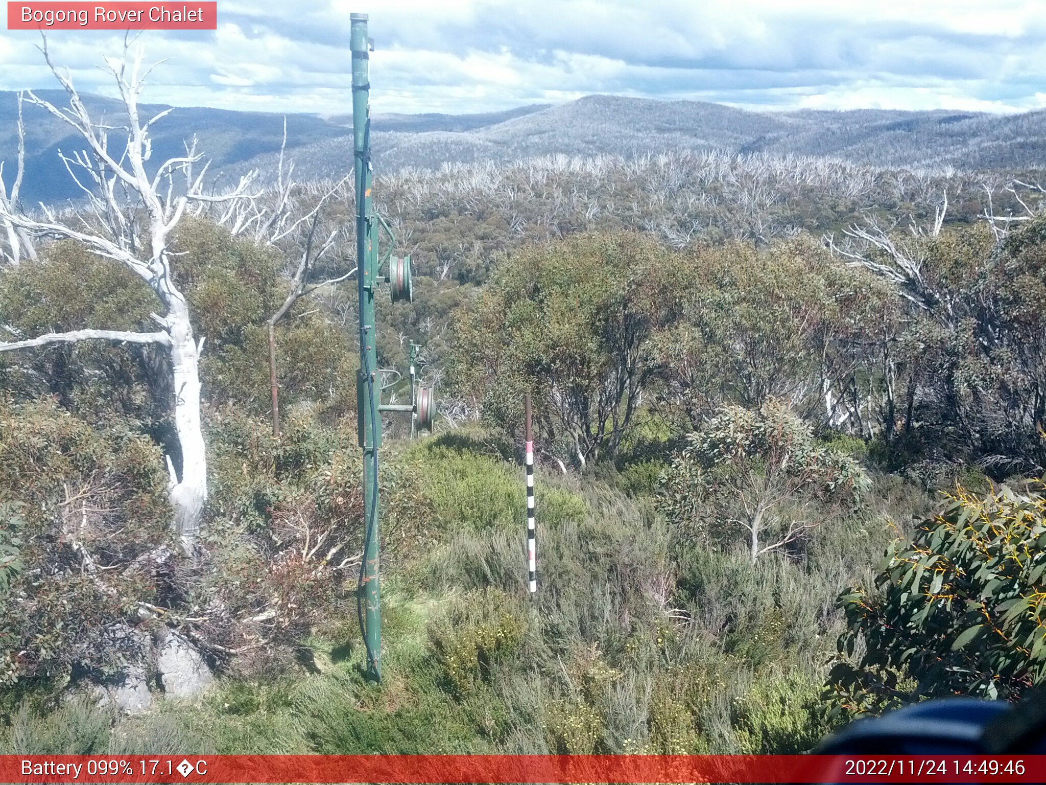 Bogong Web Cam 2:49pm Thursday 24th of November 2022