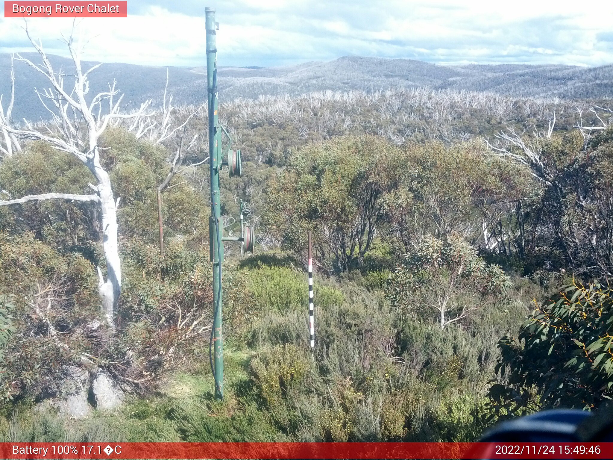 Bogong Web Cam 3:49pm Thursday 24th of November 2022