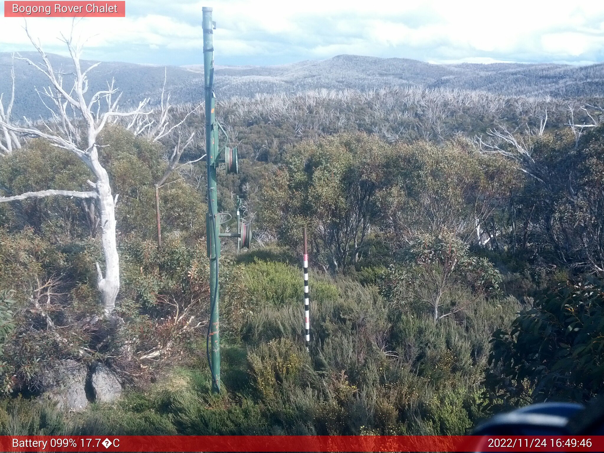 Bogong Web Cam 4:49pm Thursday 24th of November 2022