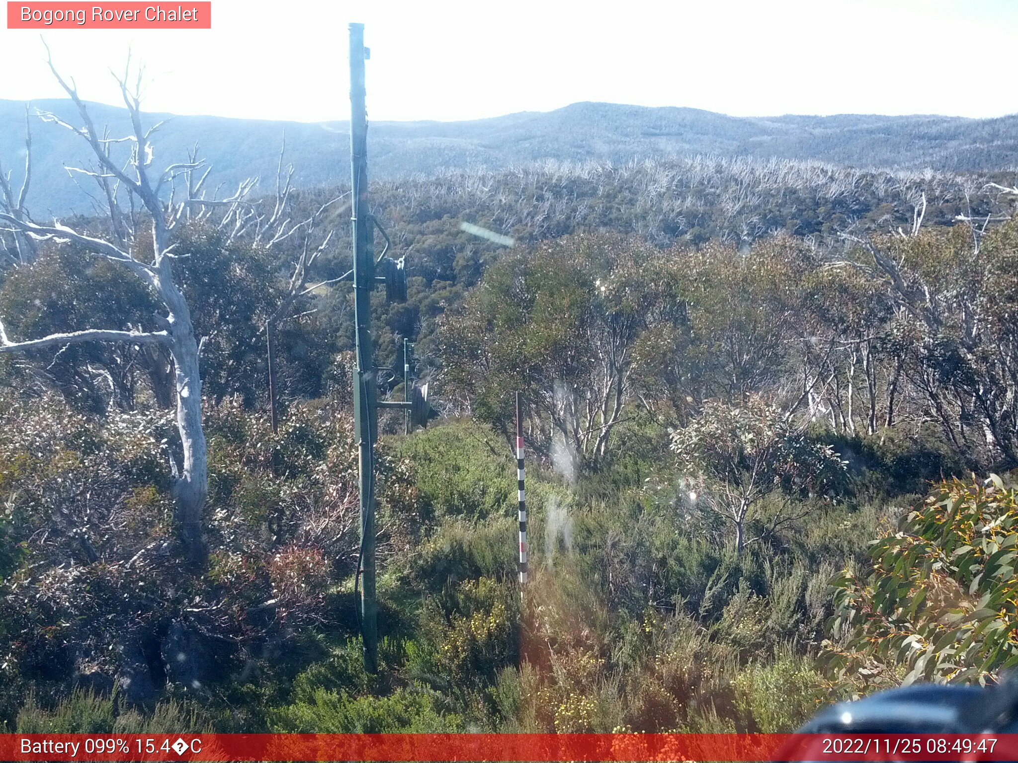 Bogong Web Cam 8:49am Friday 25th of November 2022