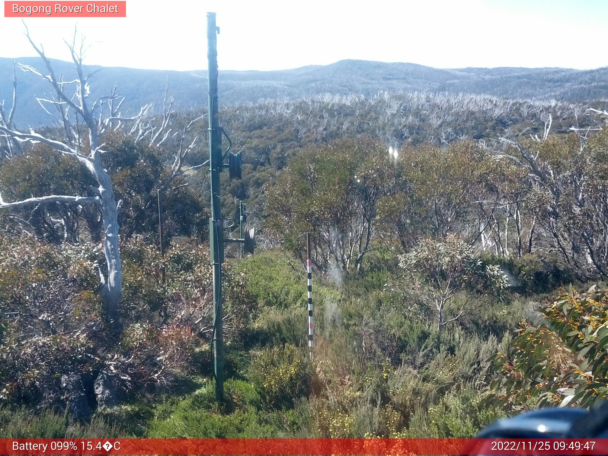 Bogong Web Cam 9:49am Friday 25th of November 2022