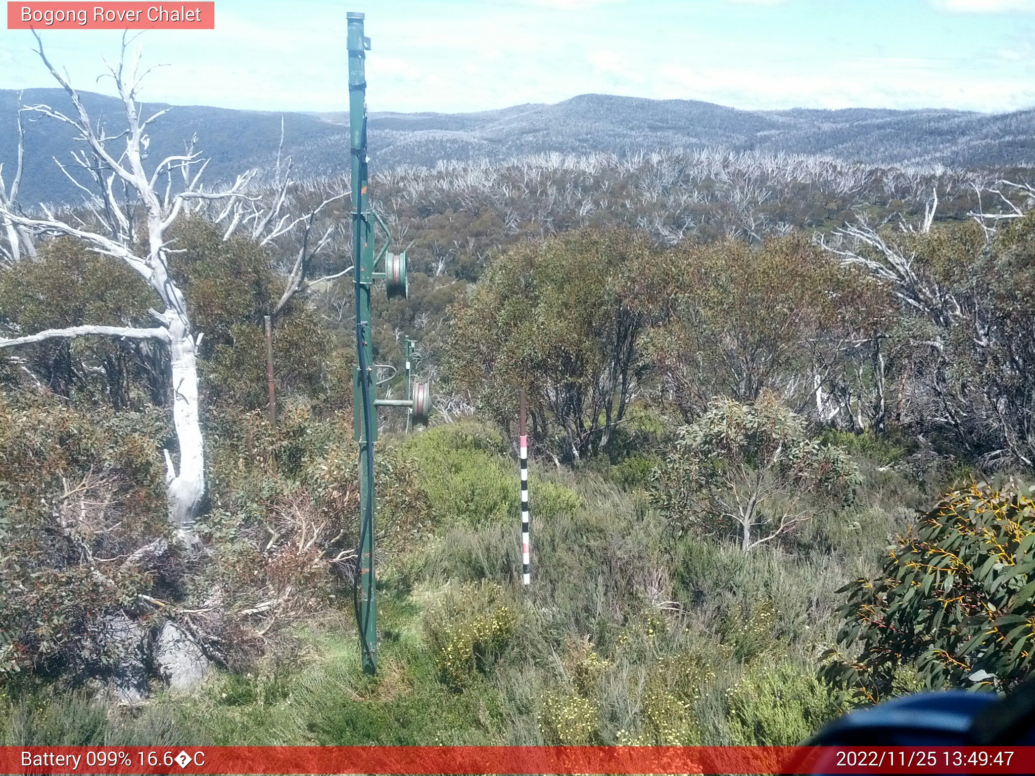 Bogong Web Cam 1:49pm Friday 25th of November 2022