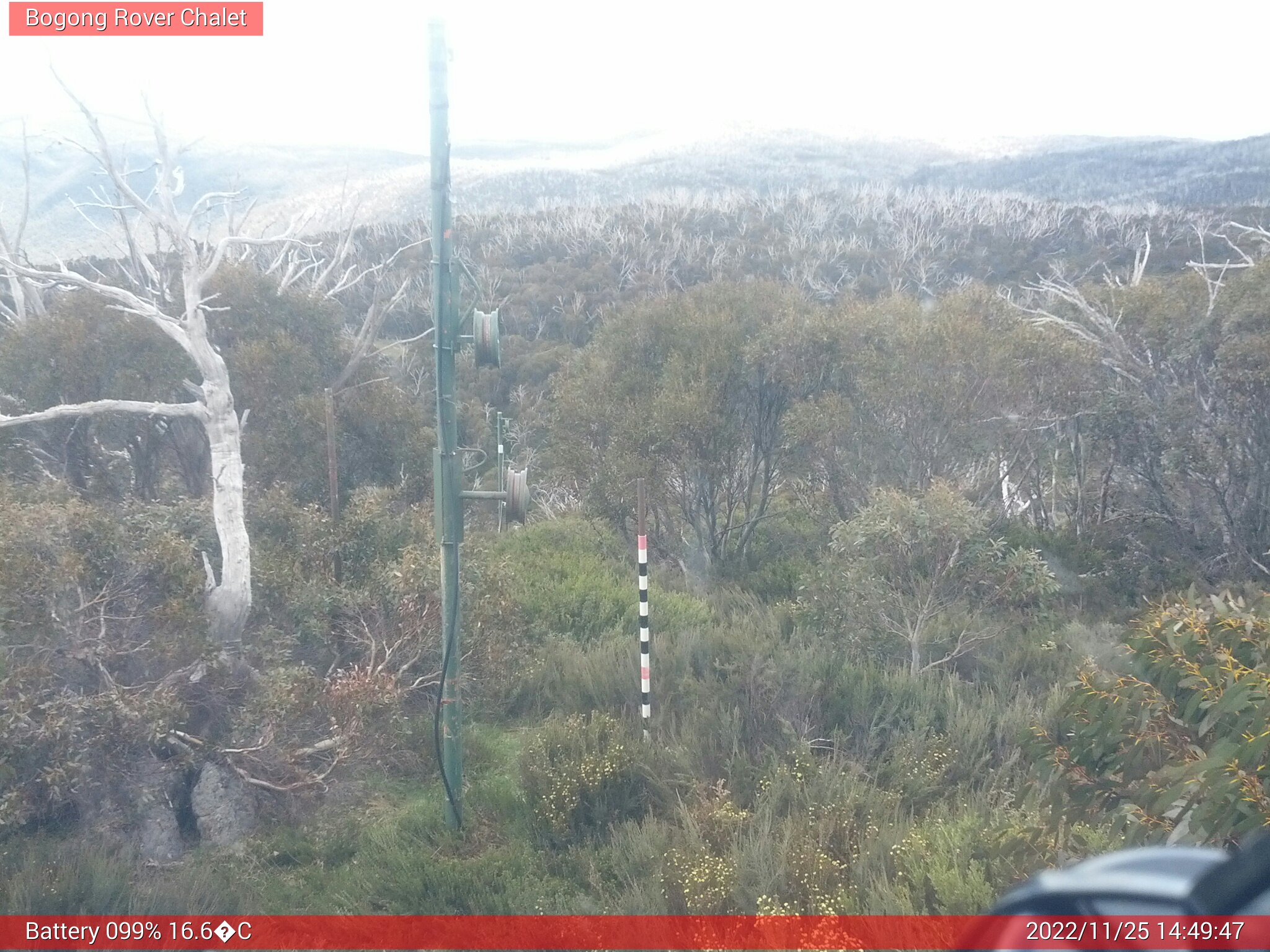 Bogong Web Cam 2:49pm Friday 25th of November 2022