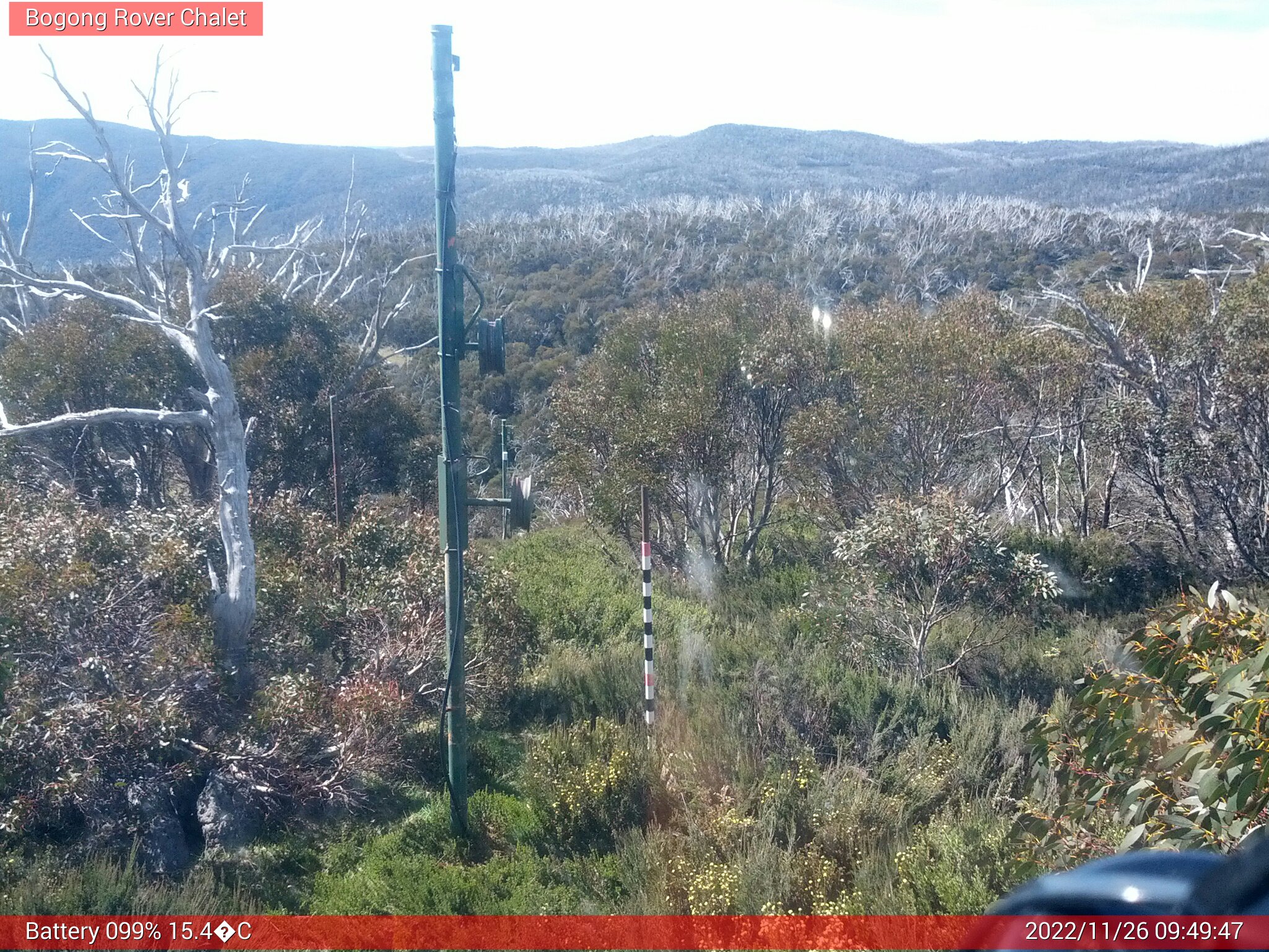 Bogong Web Cam 9:49am Saturday 26th of November 2022