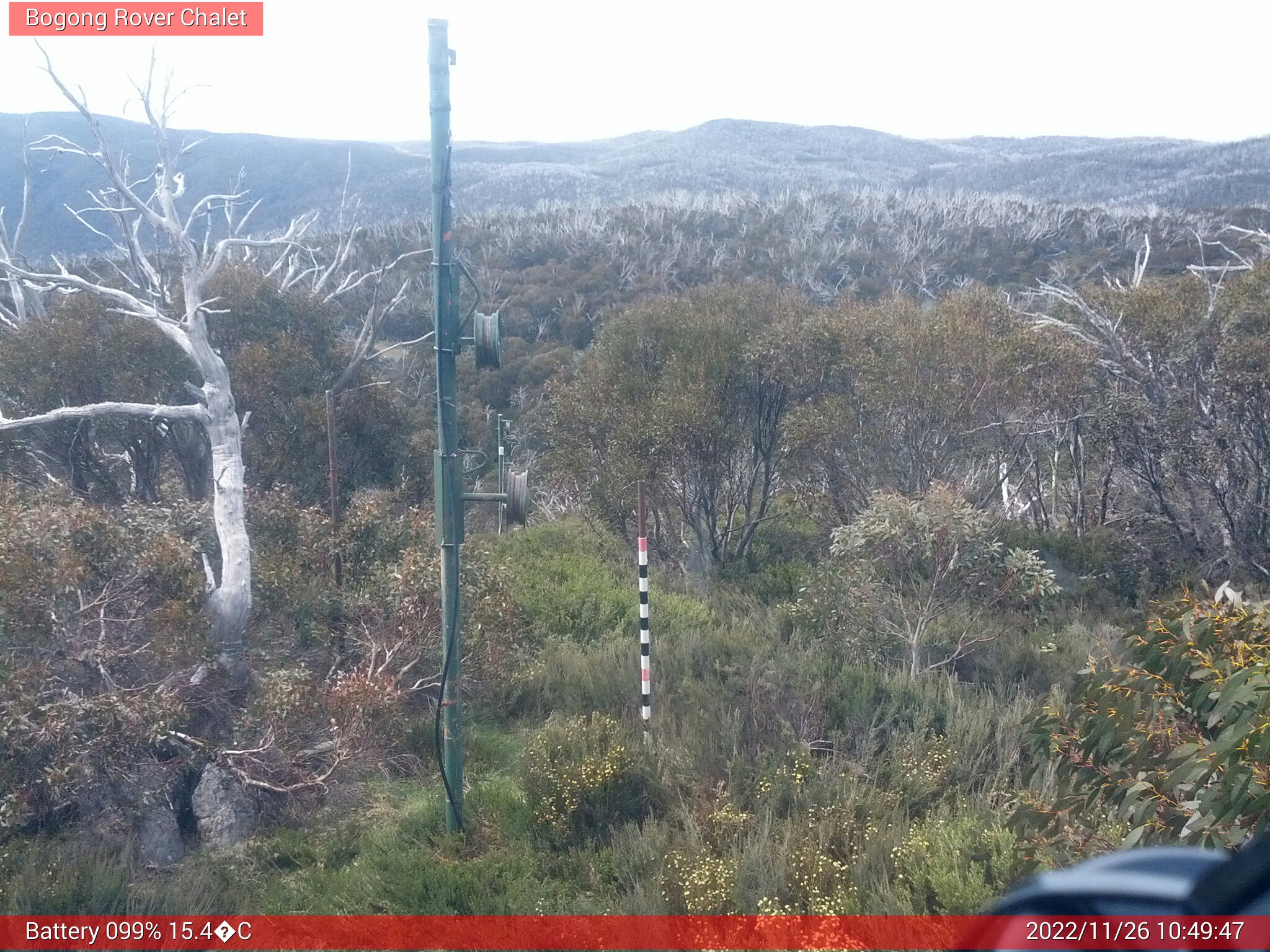 Bogong Web Cam 10:49am Saturday 26th of November 2022