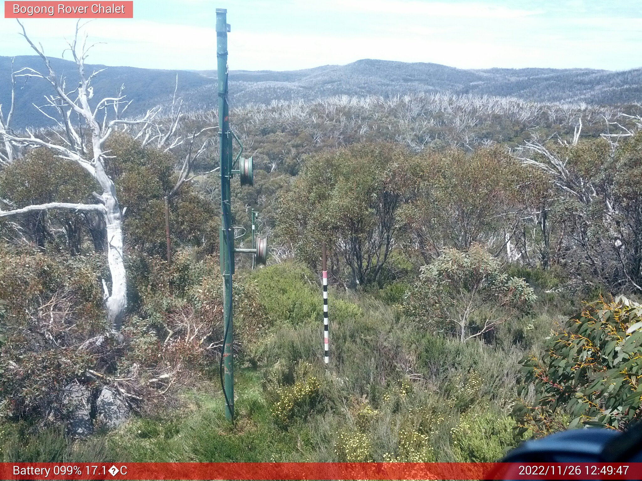 Bogong Web Cam 12:49pm Saturday 26th of November 2022