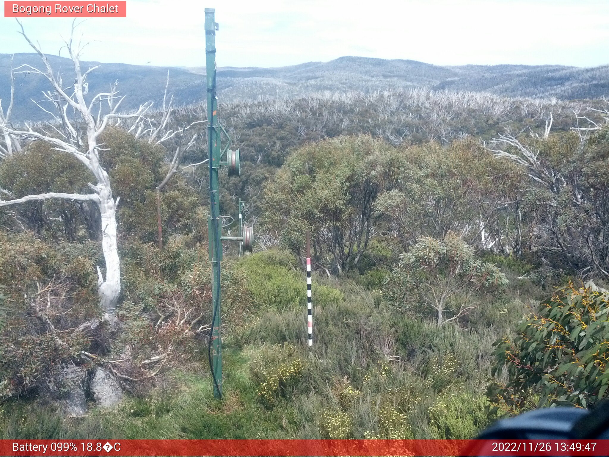 Bogong Web Cam 1:49pm Saturday 26th of November 2022