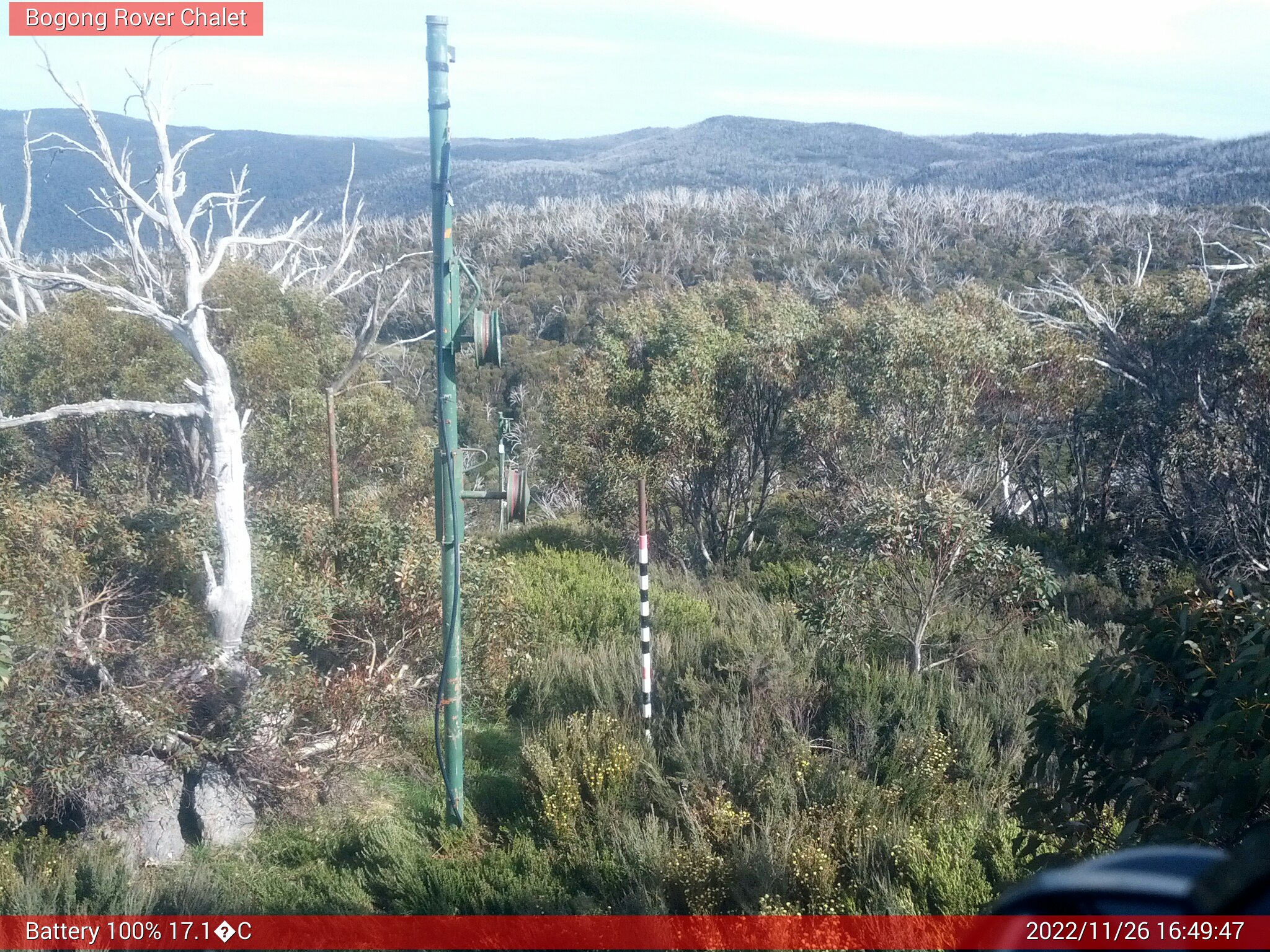 Bogong Web Cam 4:49pm Saturday 26th of November 2022