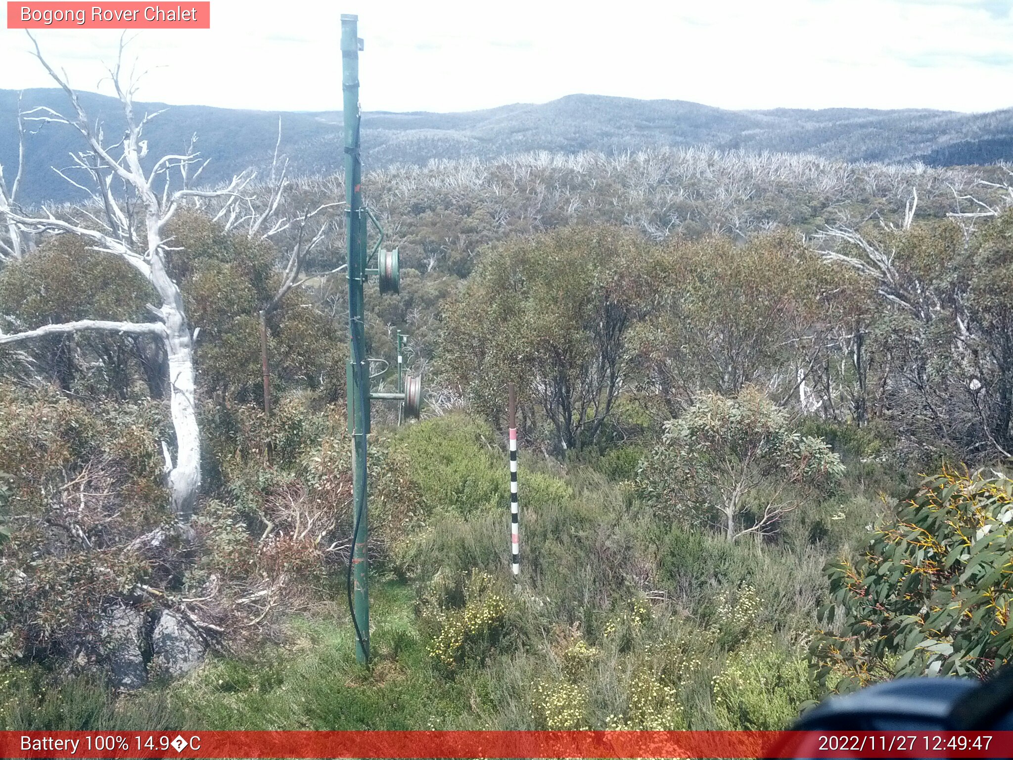 Bogong Web Cam 12:49pm Sunday 27th of November 2022