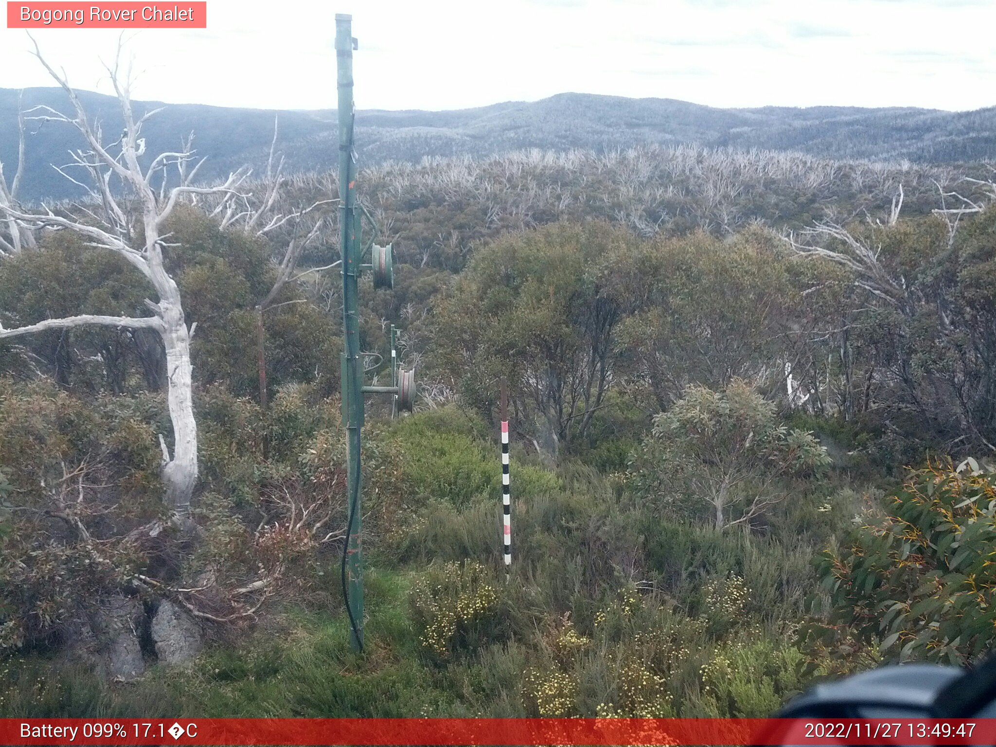 Bogong Web Cam 1:49pm Sunday 27th of November 2022