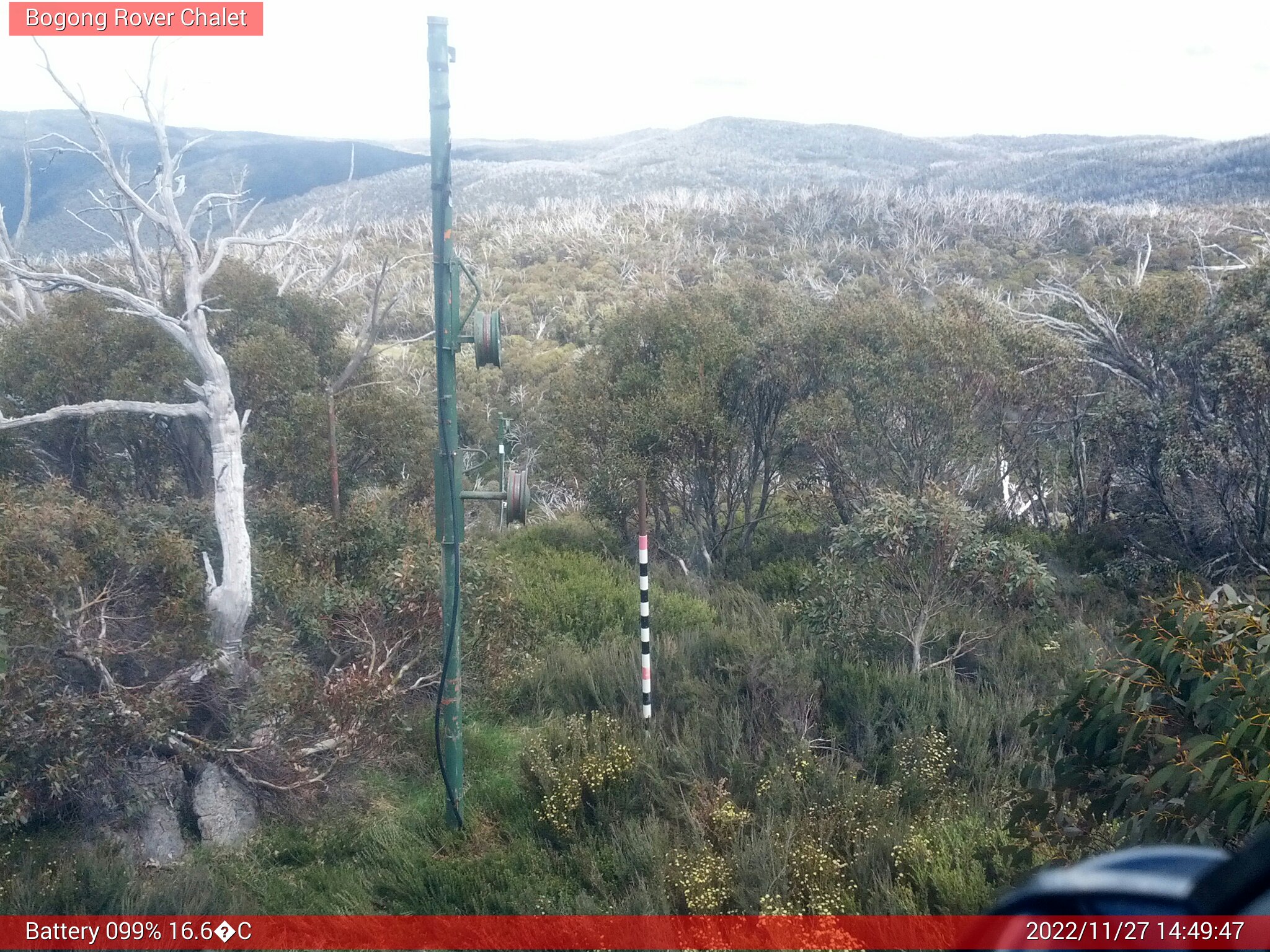 Bogong Web Cam 2:49pm Sunday 27th of November 2022