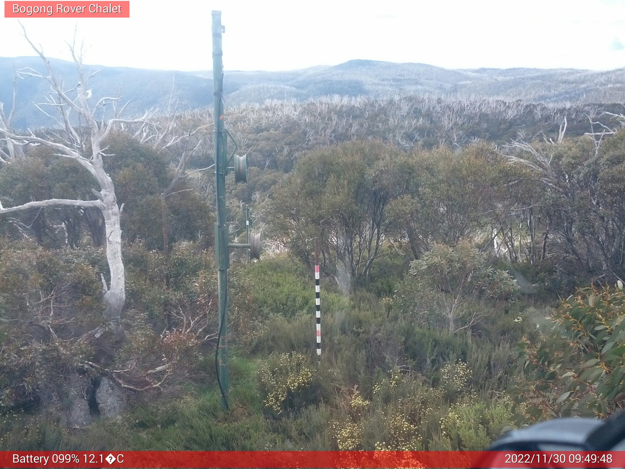 Bogong Web Cam 9:49am Wednesday 30th of November 2022