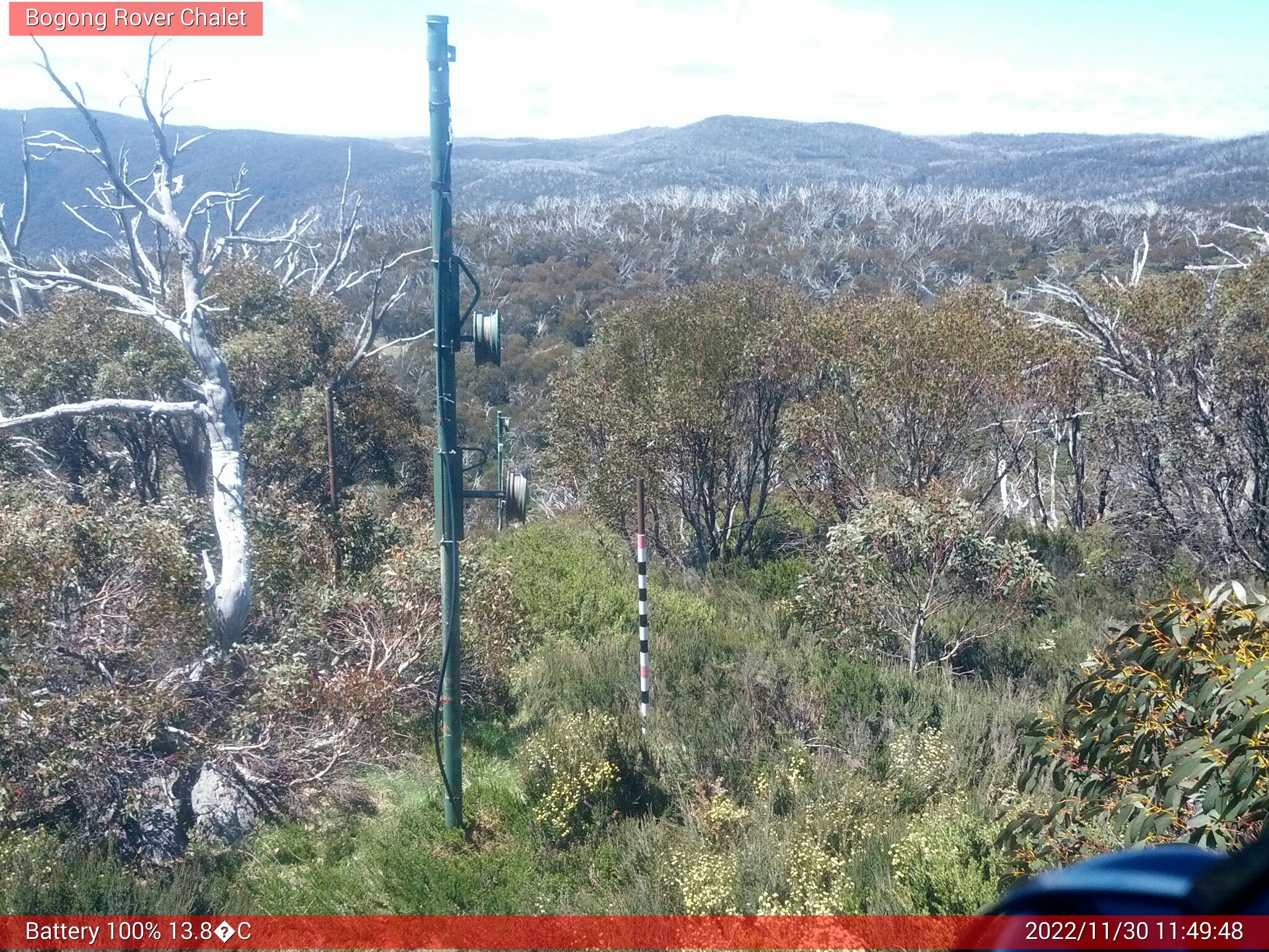 Bogong Web Cam 11:49am Wednesday 30th of November 2022