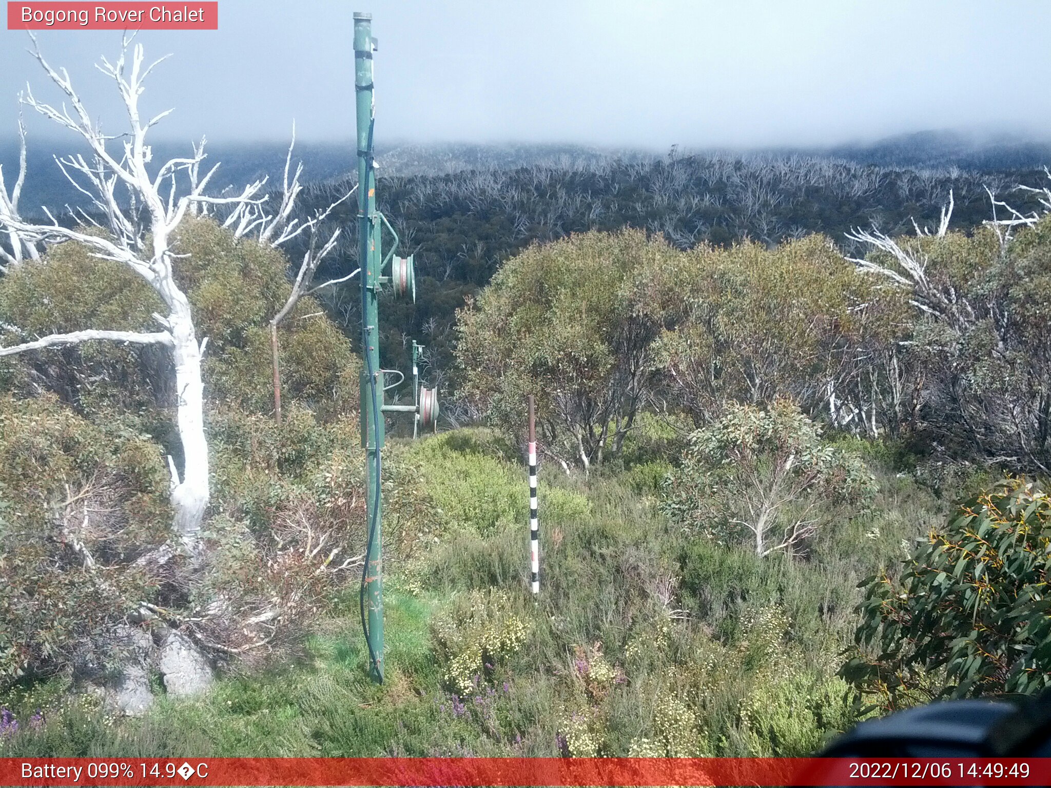 Bogong Web Cam 2:49pm Tuesday 6th of December 2022