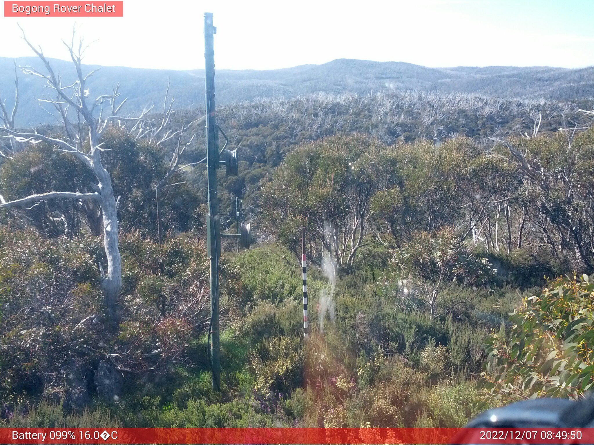 Bogong Web Cam 8:49am Wednesday 7th of December 2022