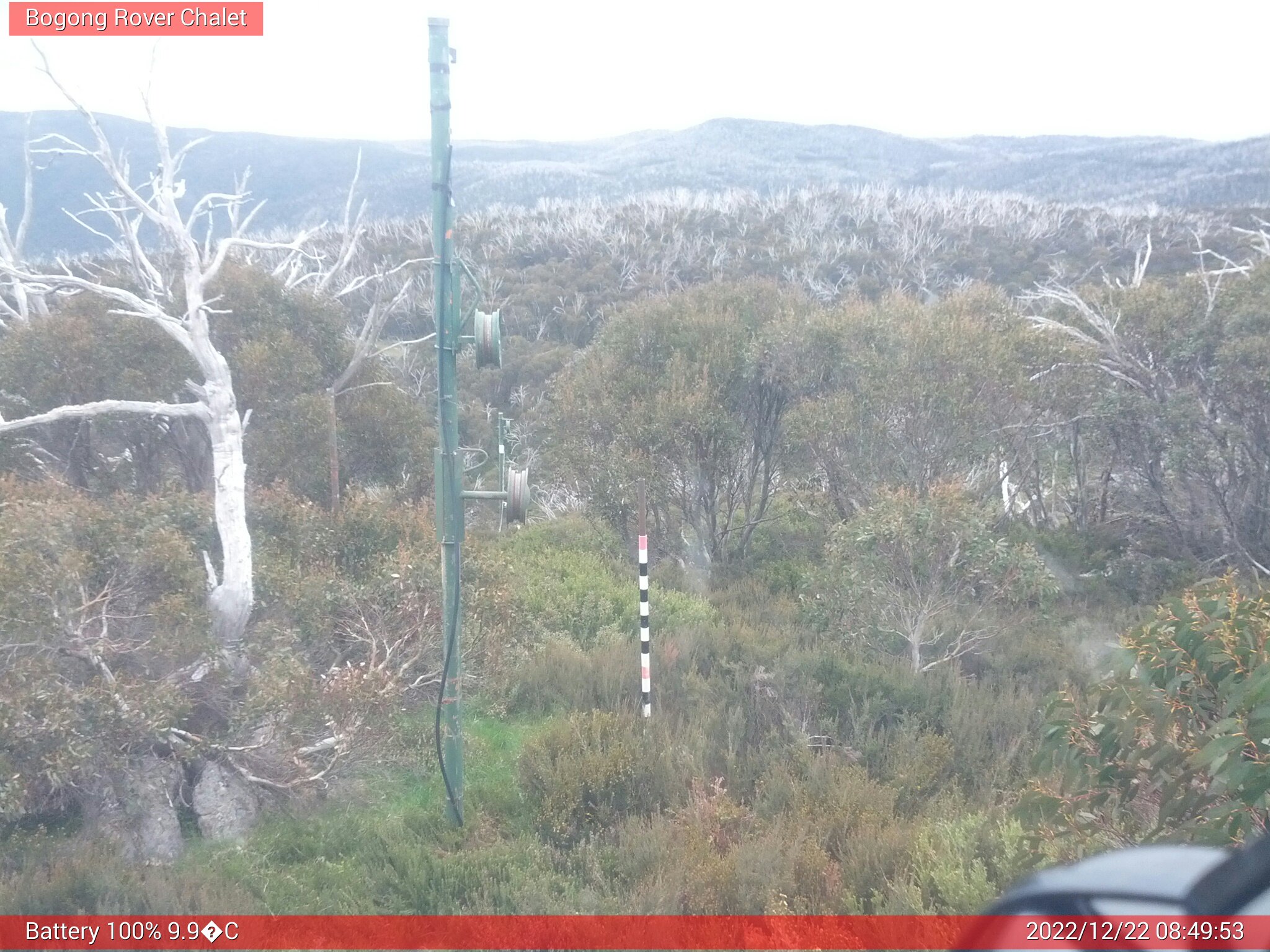 Bogong Web Cam 8:49am Thursday 22nd of December 2022