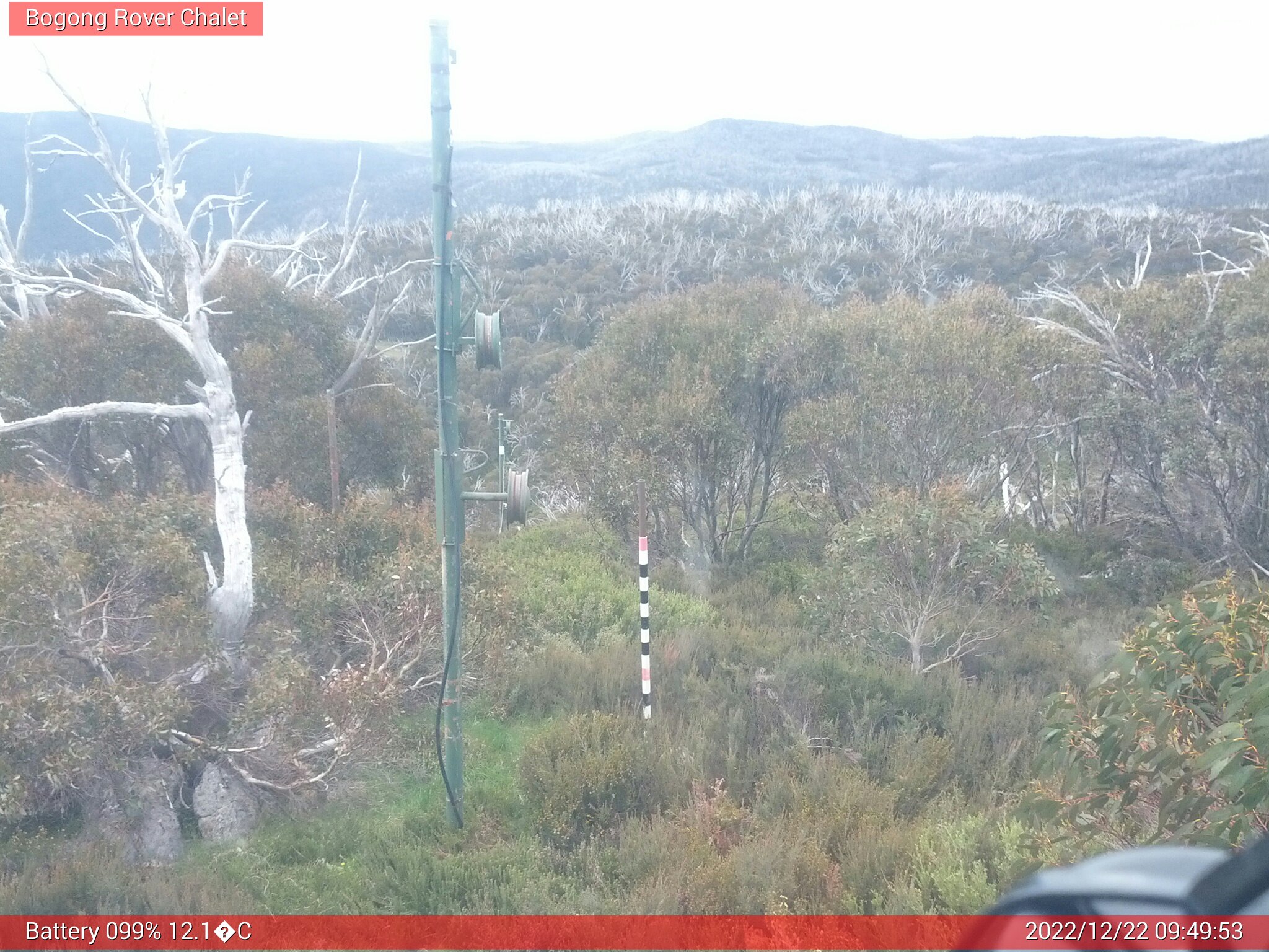 Bogong Web Cam 9:49am Thursday 22nd of December 2022