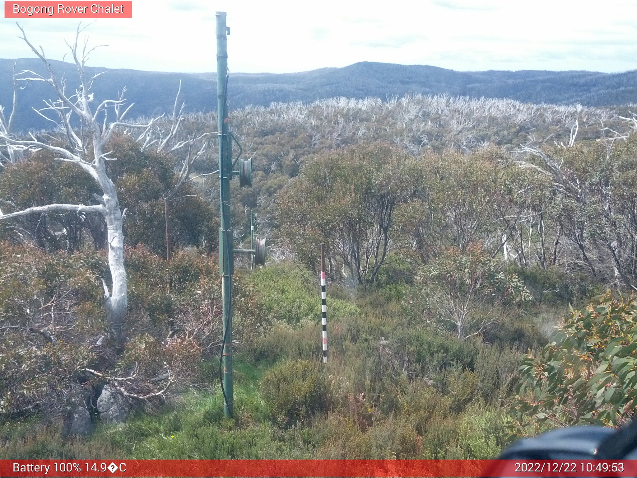 Bogong Web Cam 10:49am Thursday 22nd of December 2022