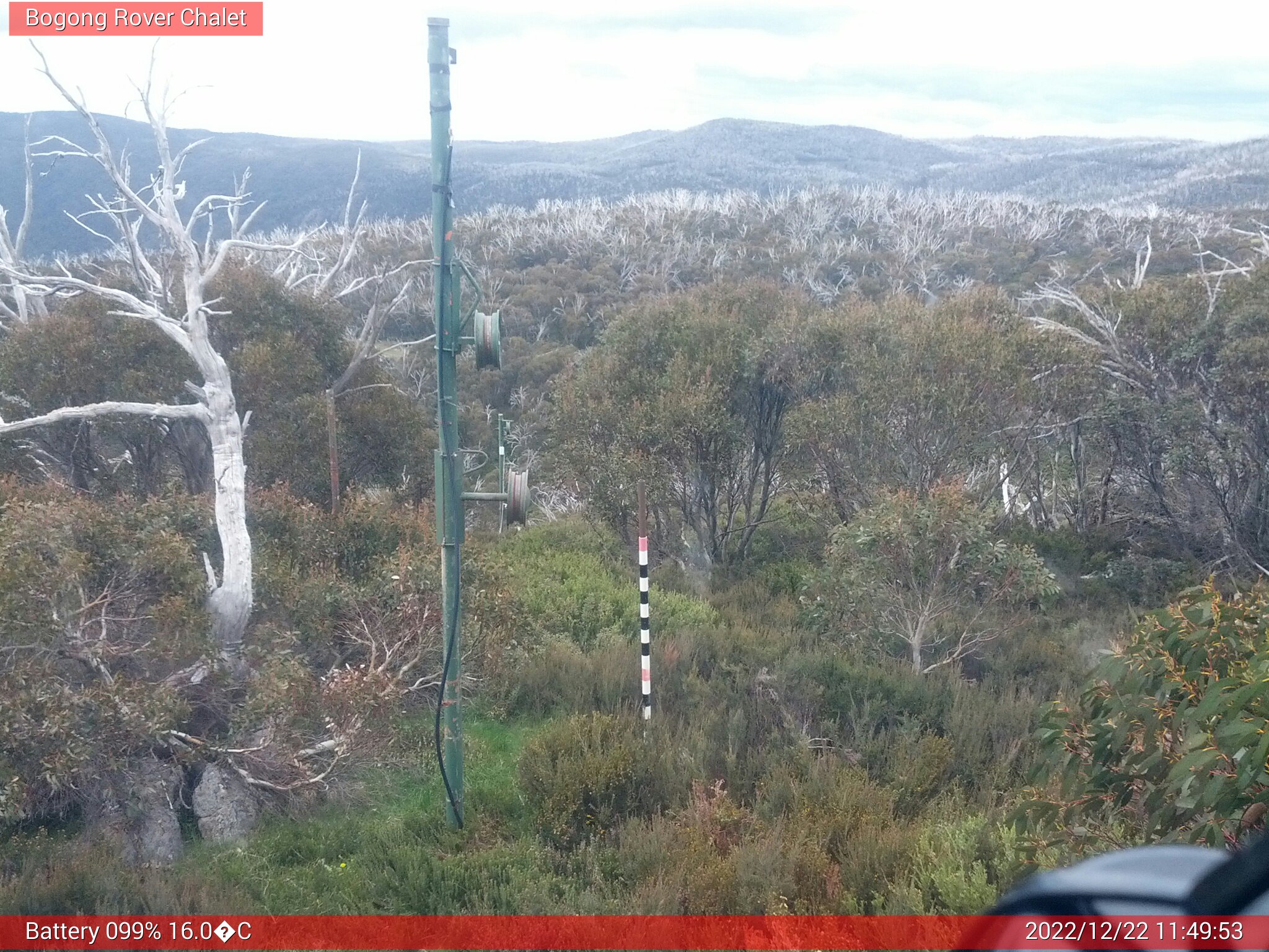 Bogong Web Cam 11:49am Thursday 22nd of December 2022