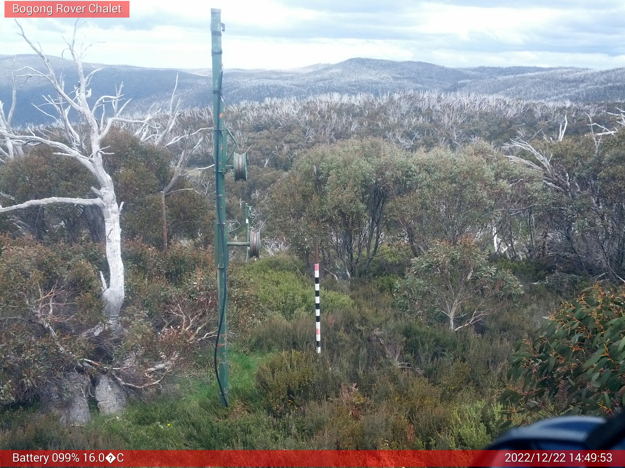 Bogong Web Cam 2:49pm Thursday 22nd of December 2022