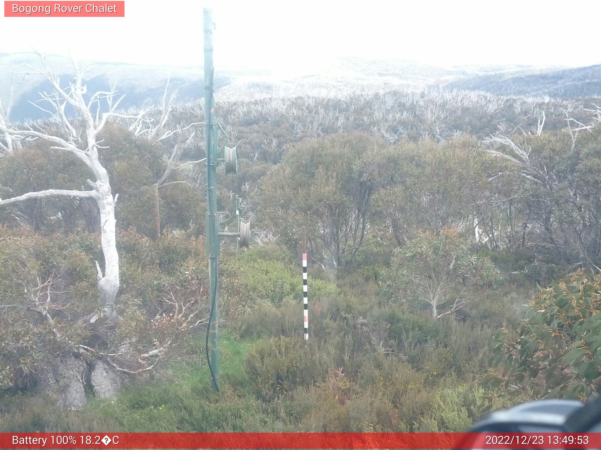 Bogong Web Cam 1:49pm Friday 23rd of December 2022