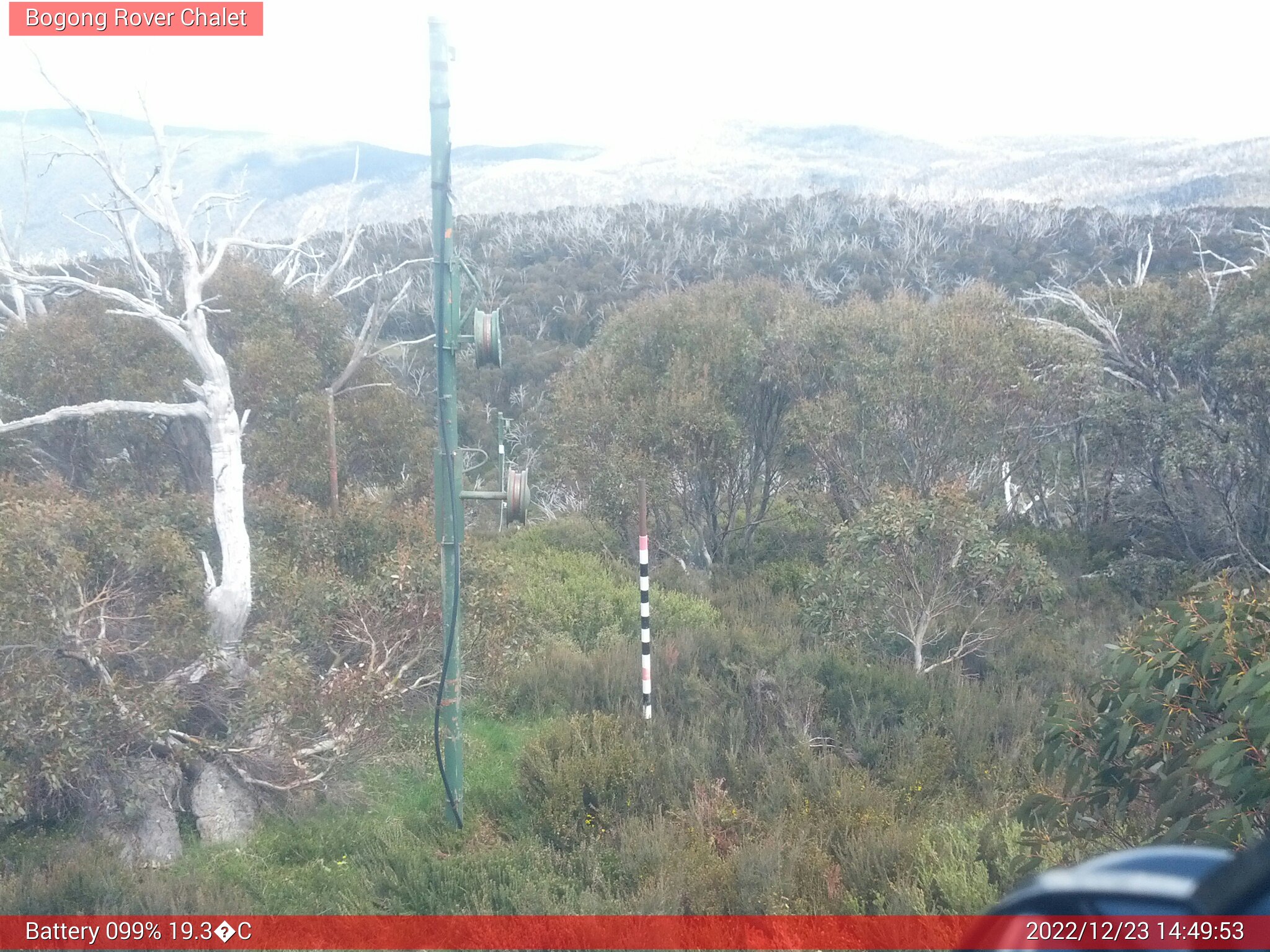 Bogong Web Cam 2:49pm Friday 23rd of December 2022